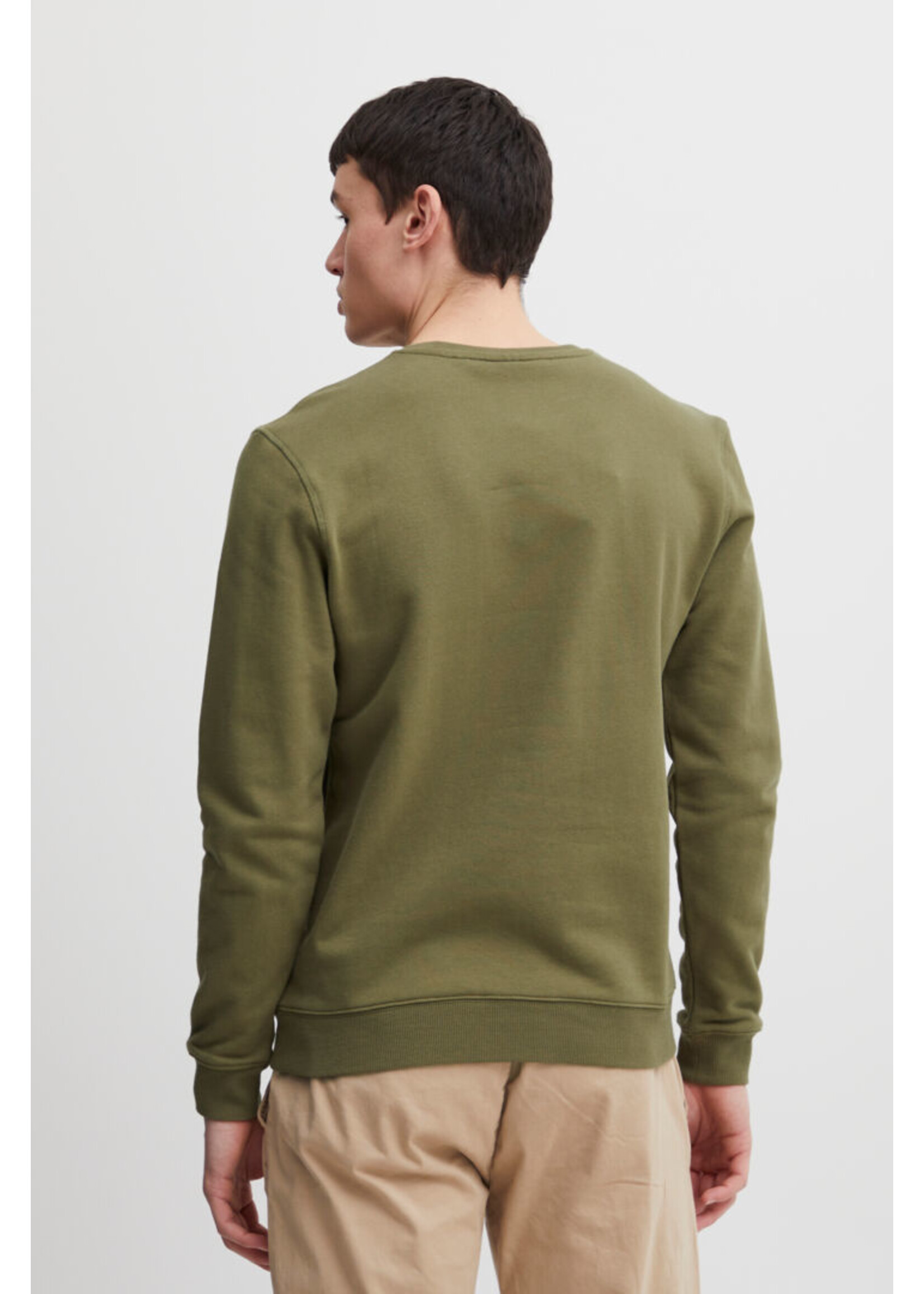 Casual Friday Severin Crewneck Sweater - Burnt Olive