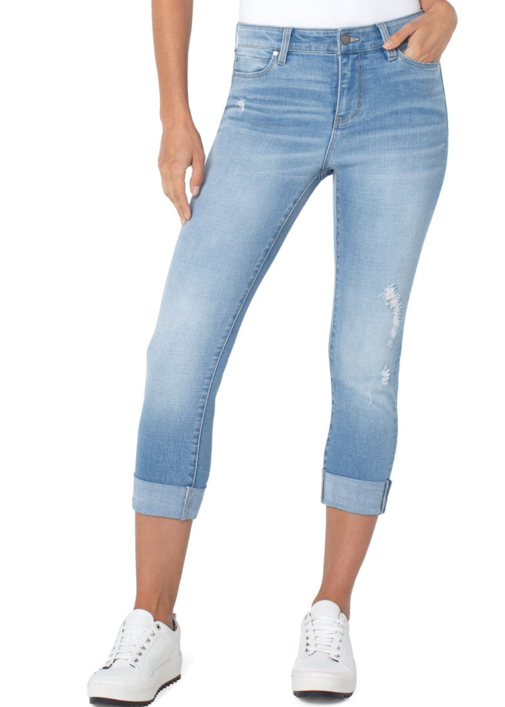 Liverpool Liverpool Charlie Crop Skinny W/Wide Rolled Cuff 24'' I - Riverton