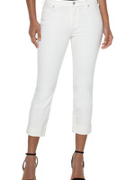 Liverpool Liverpool Charlie Crop Ajustée Avec Bas Roulé 24'' I - Bone White