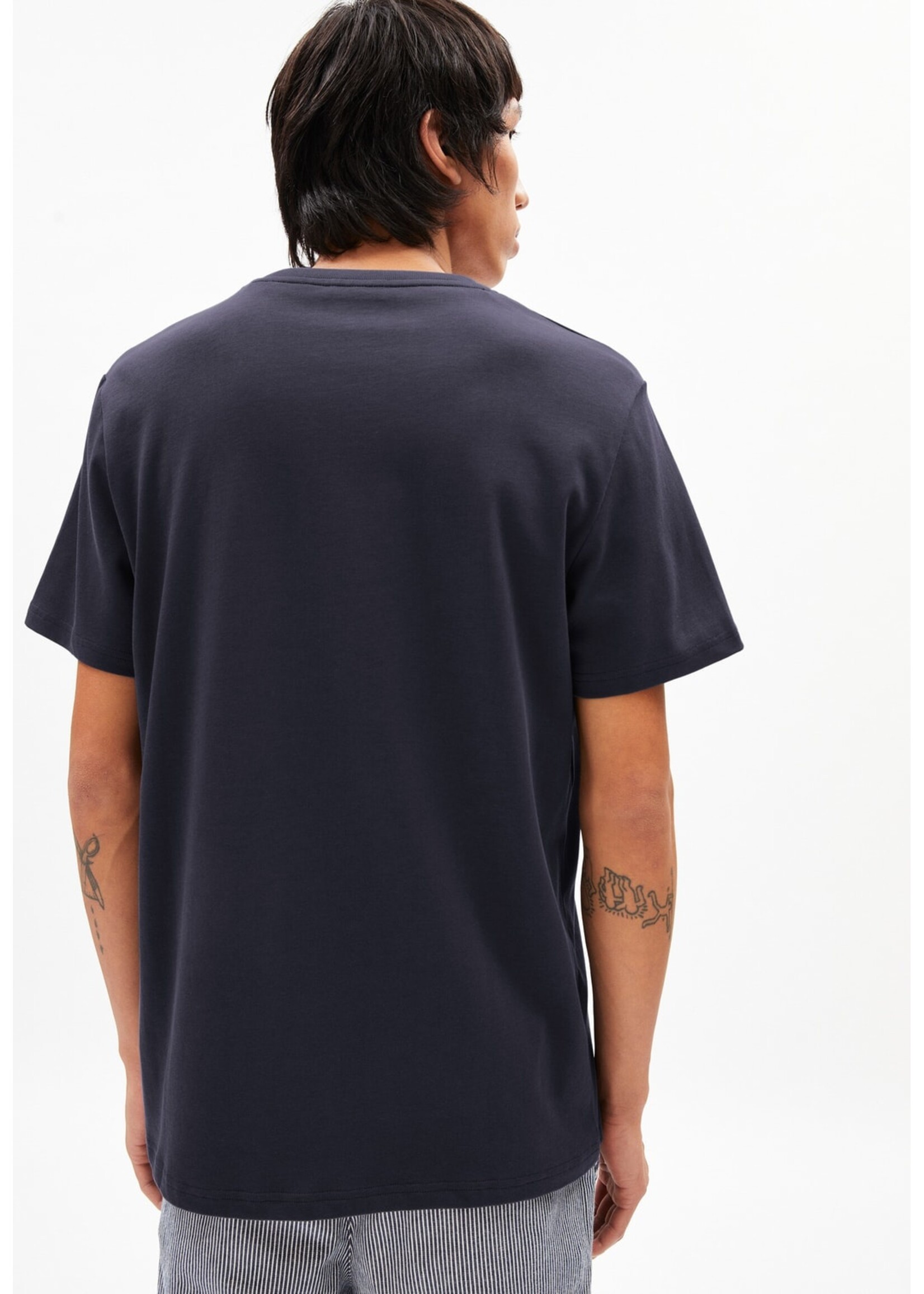 Armedangels Armedangels Maarkos Heavyweight T-Shirt Relaxed Fit - Night Sky