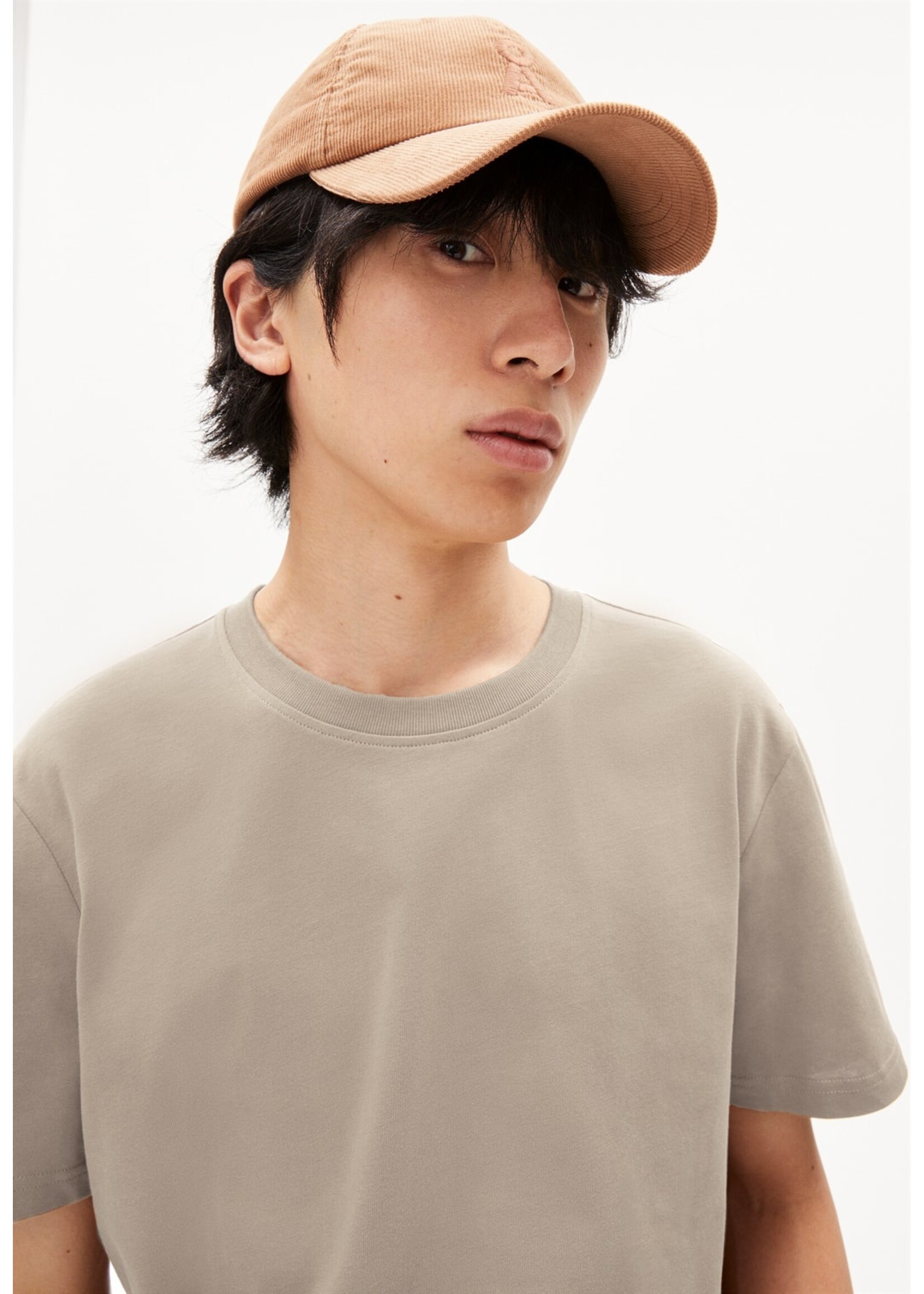 Armedangels Aarmedangels Maarkos Heavyweight T-Shirt Relaxed Fit - Sand Stone