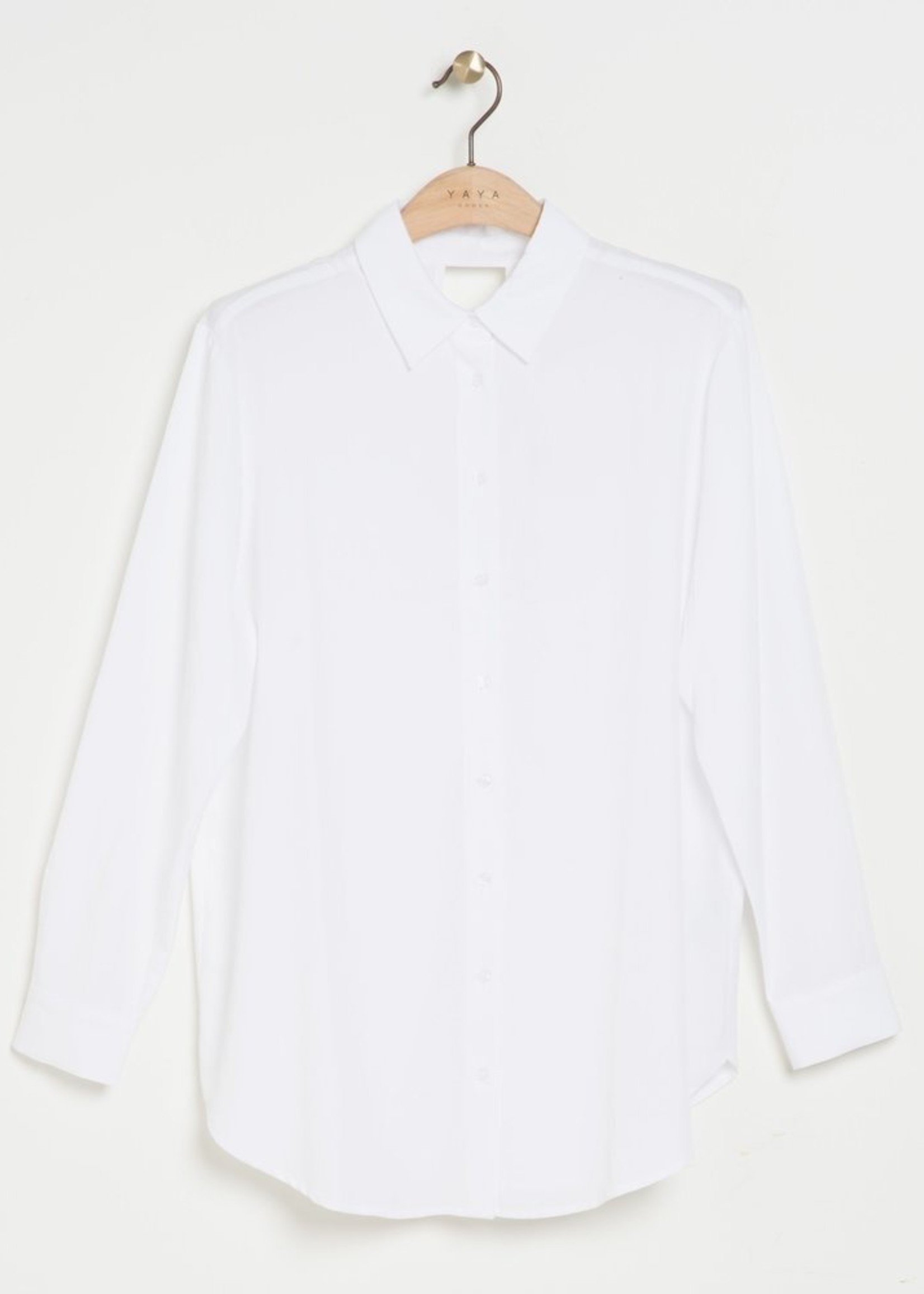 Yaya Women YY Blouse w/ Twisted Back Detail - Pure White