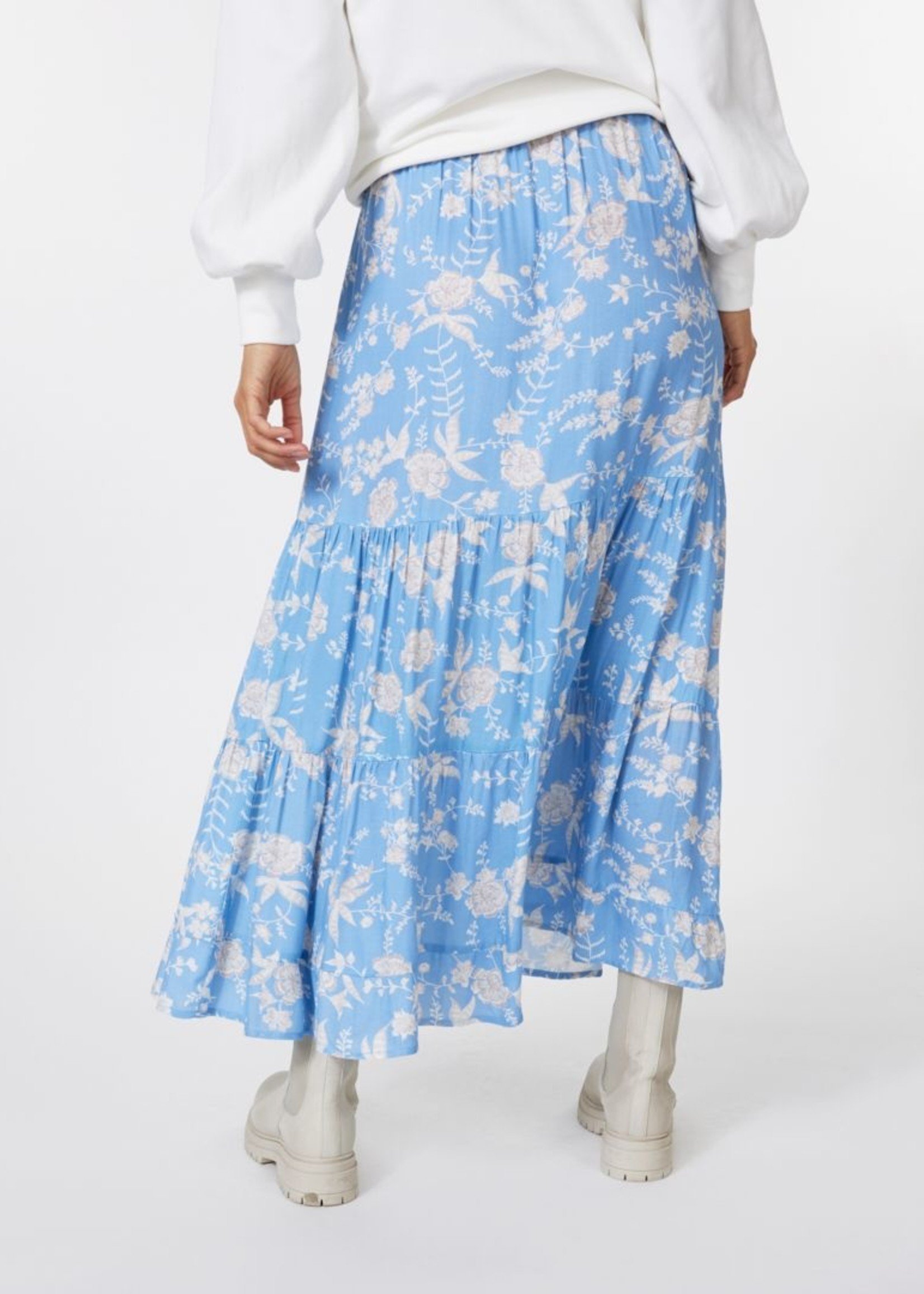 SP23.16014 Skirt Blue Flower Print