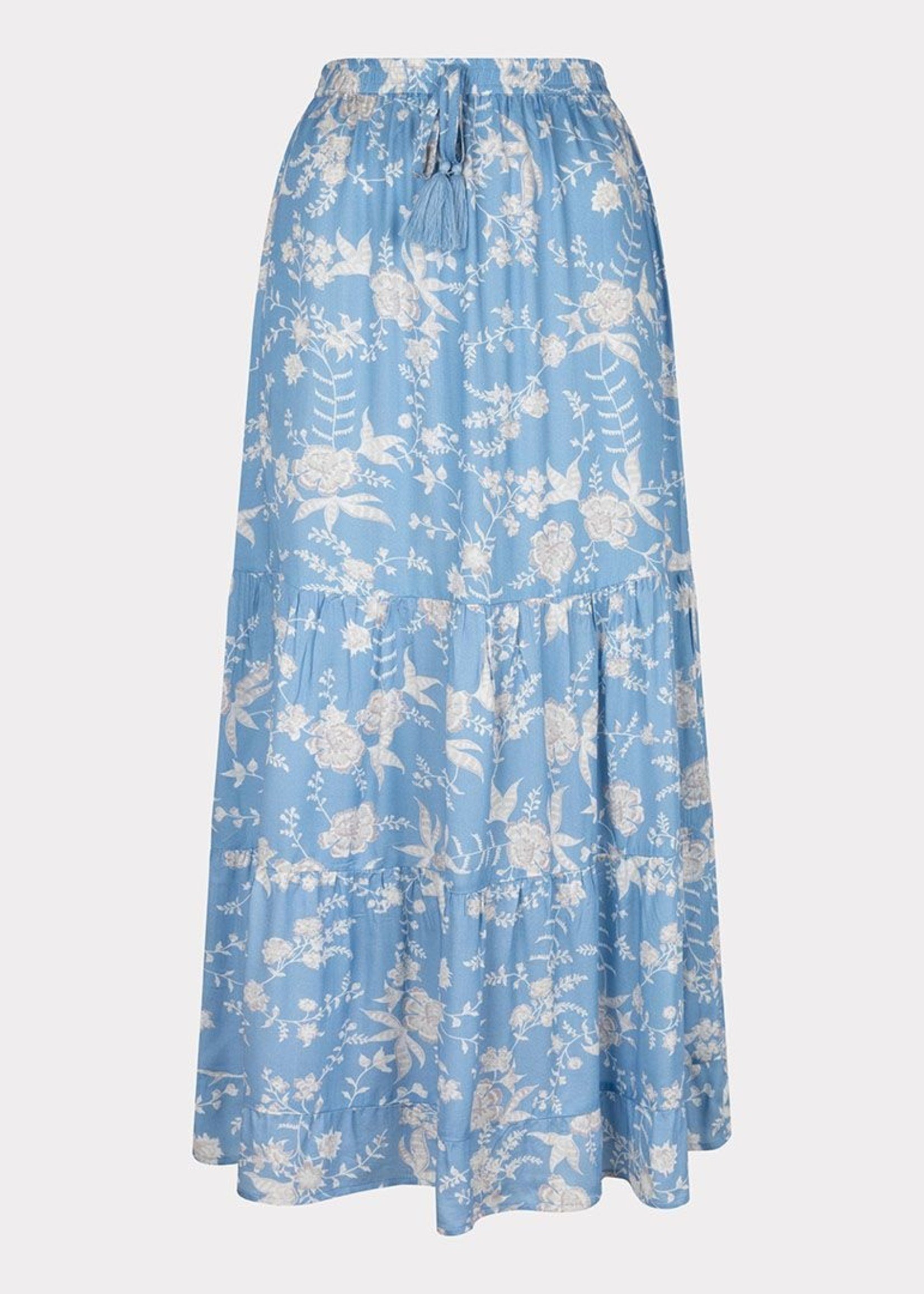 SP23.16014 Skirt Blue Flower Print