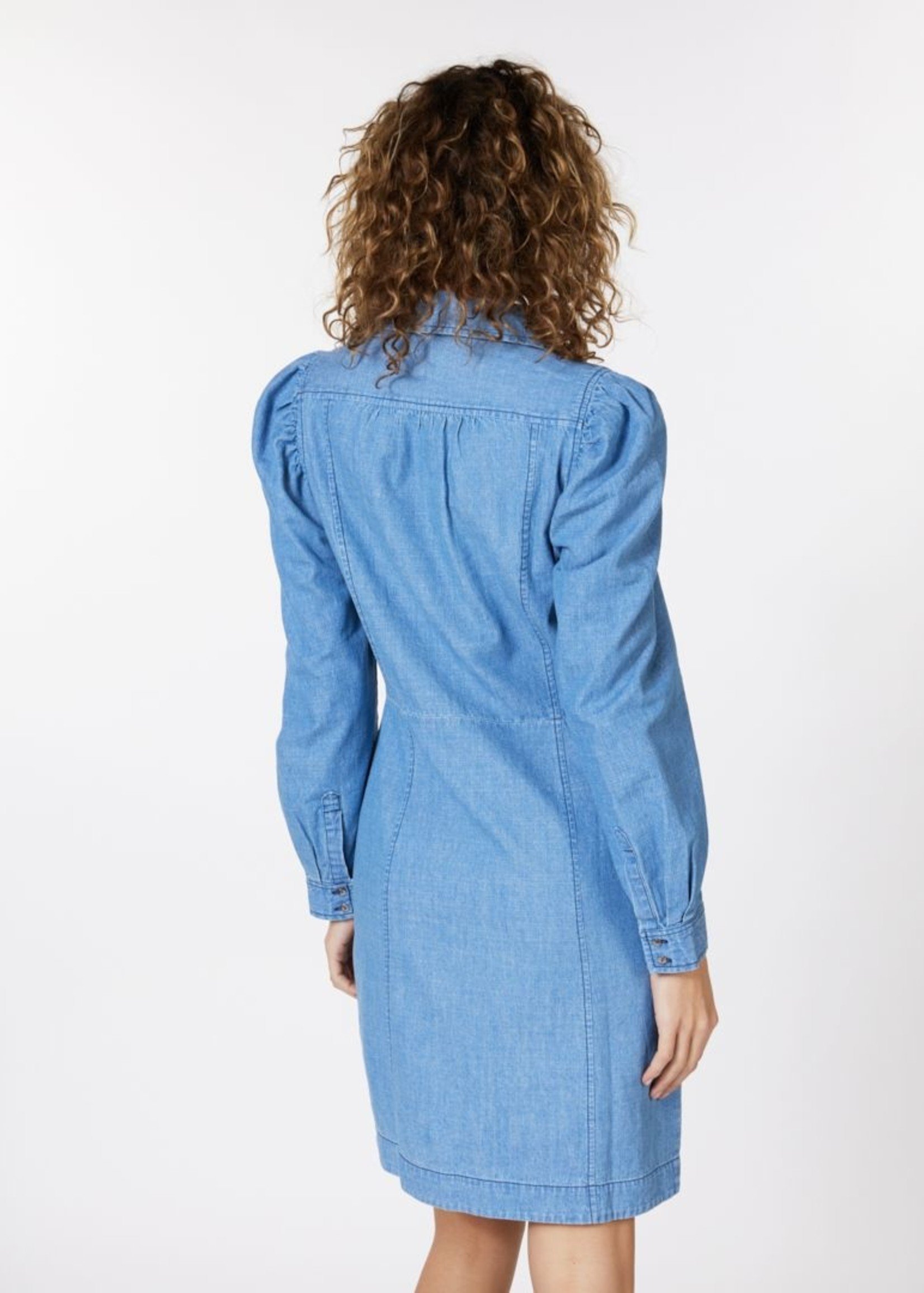 SP23.16006 Dress Puffed Sleeve Denim