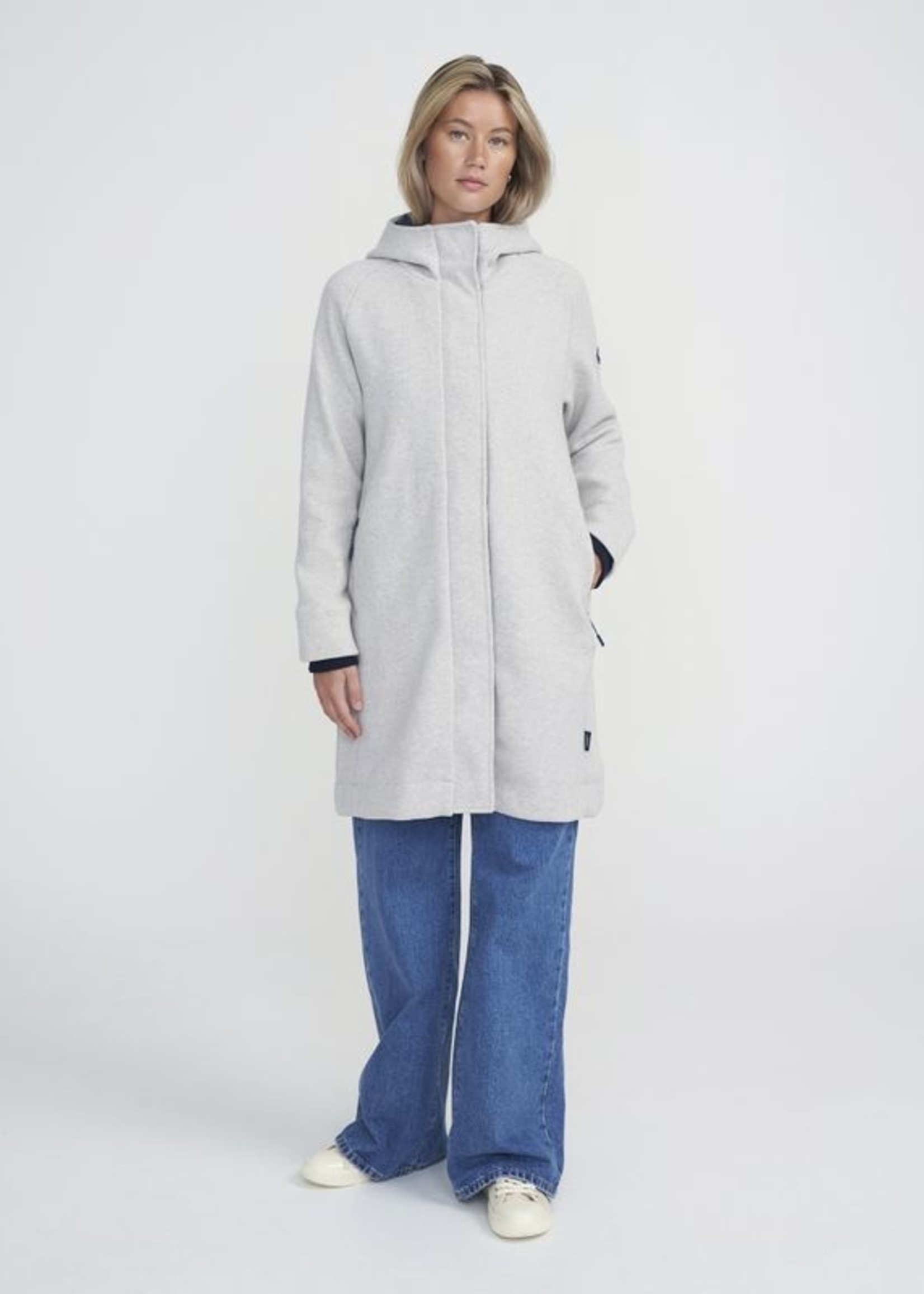 Holebrook HB Light Metanja Coat - Light Grey Melange