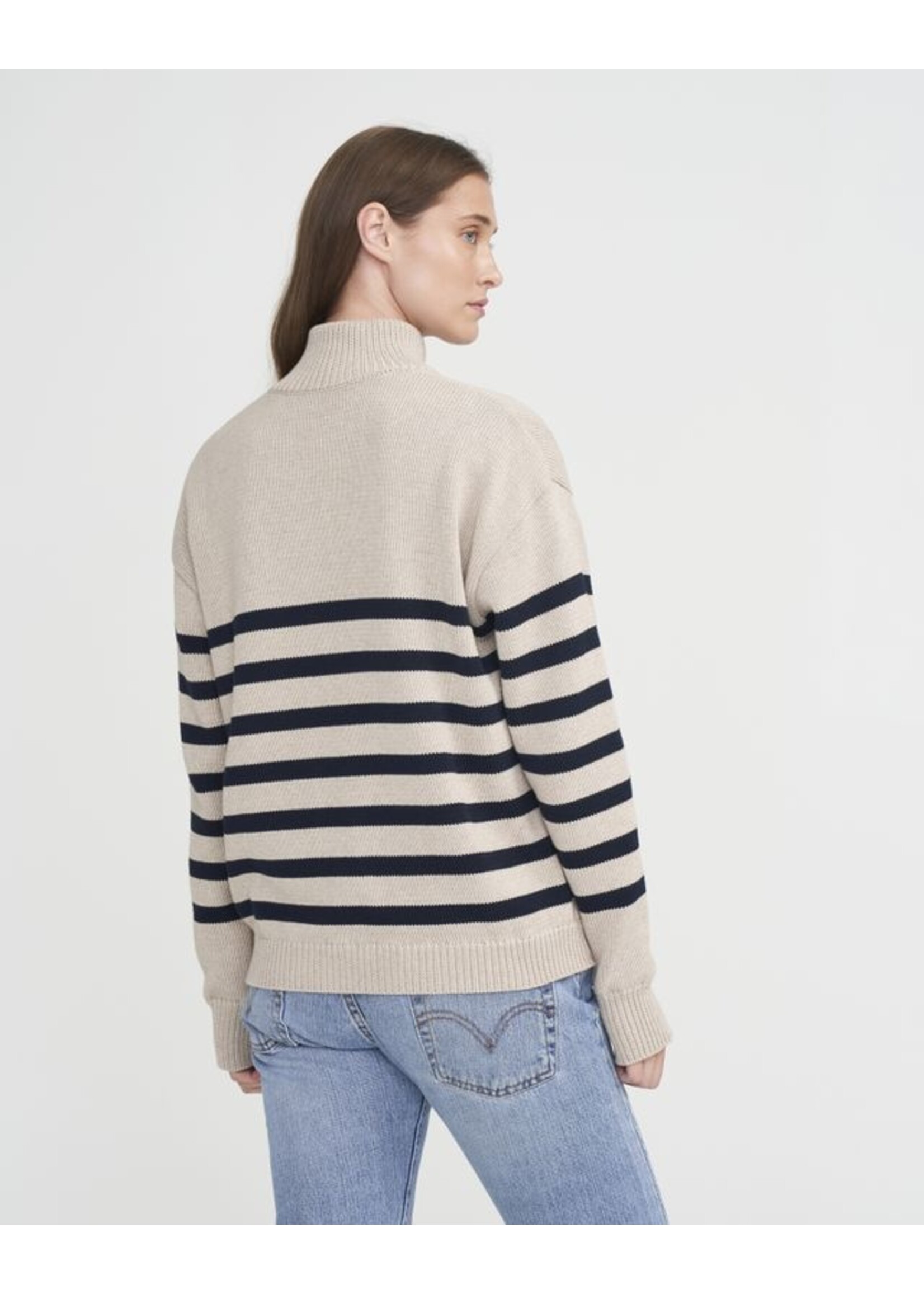 Holebrook HB Regina T-Neck Windproof - Khaki / Navy