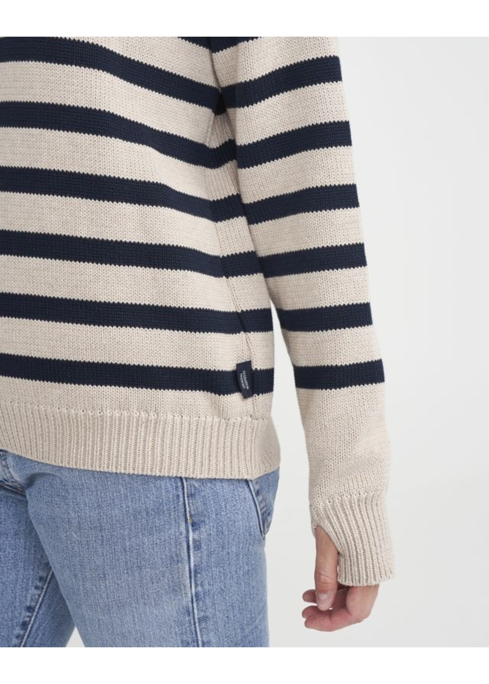 Holebrook HB Regina T-Neck Windproof - Khaki / Navy