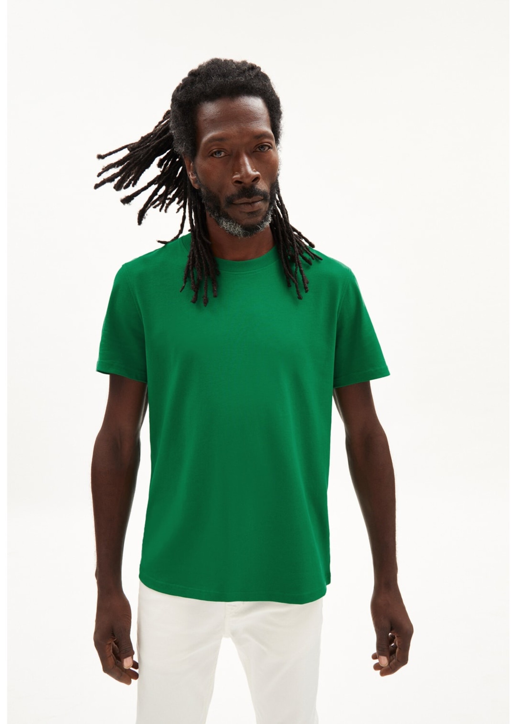 Armedangels Armedangels Maarkos Heavyweight T-Shirt Relaxed Fit - Flash Green