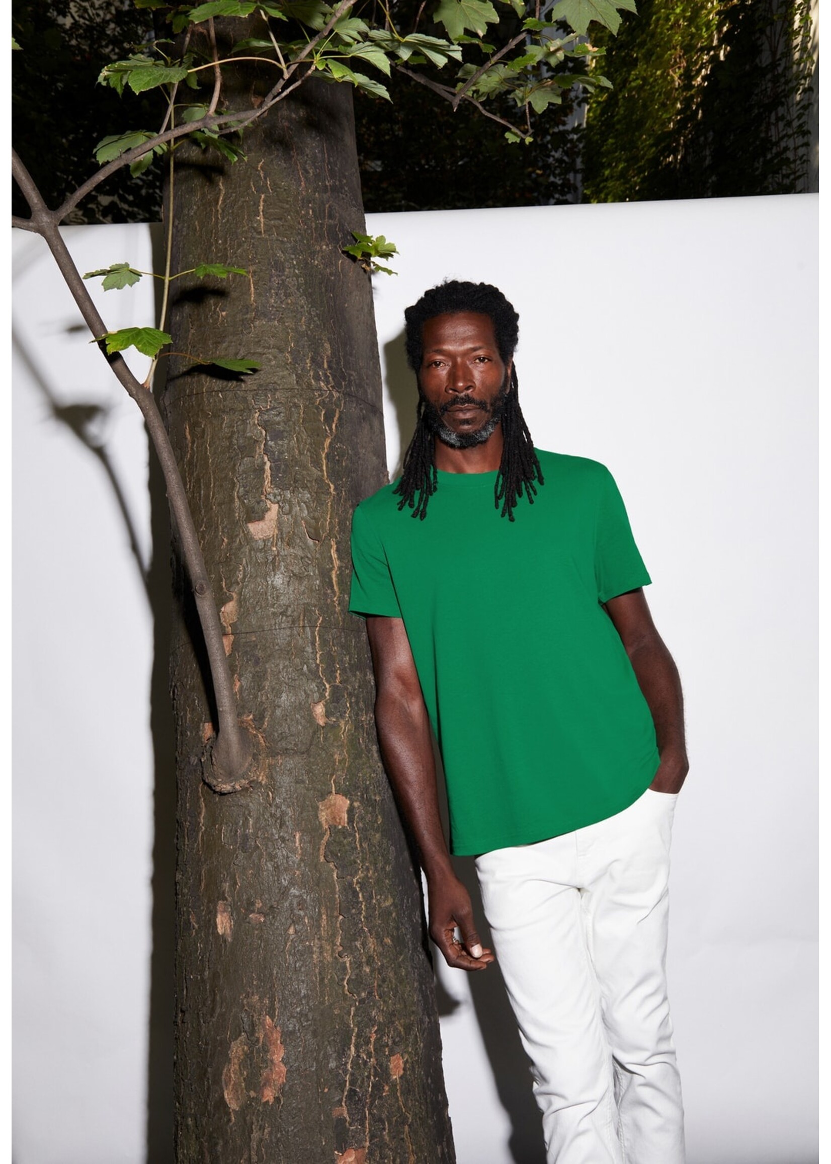 Armedangels Armedangels Maarkos Heavyweight T-Shirt Relaxed Fit - Flash Green
