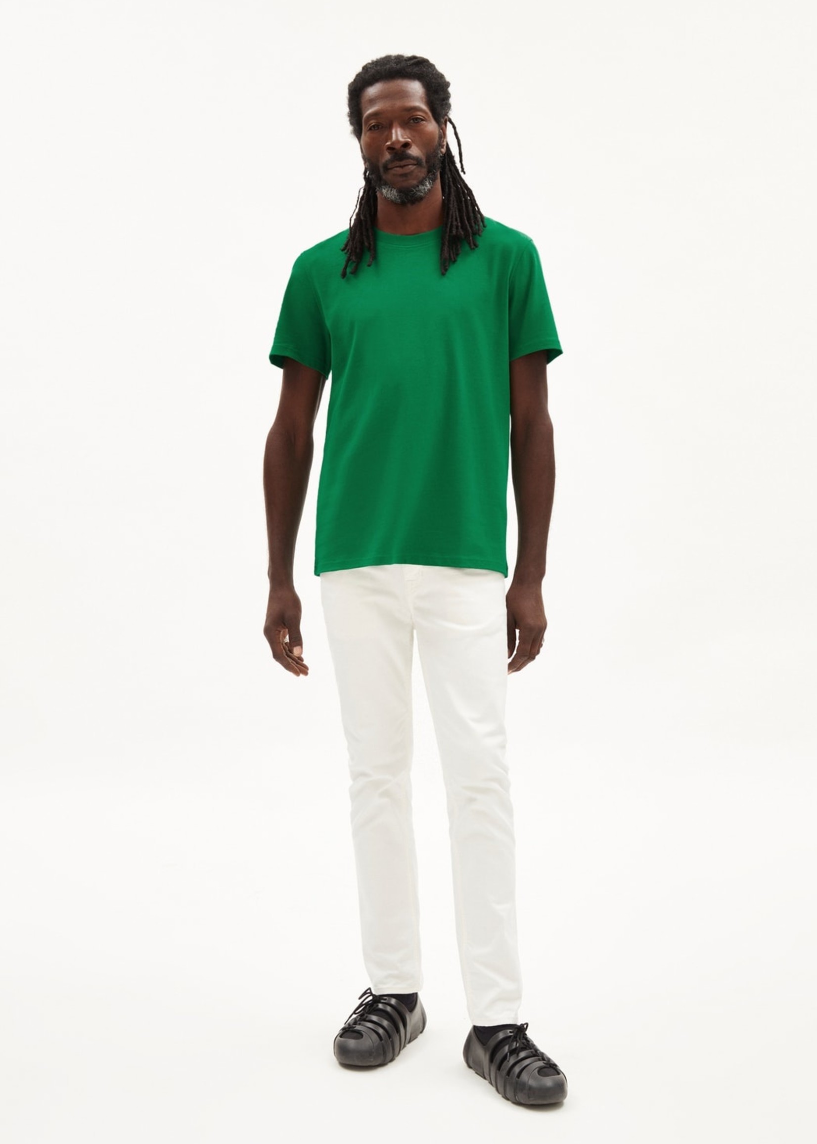 Armedangels Armedangels Maarkos Heavyweight T-Shirt Relaxed Fit - Flash Green