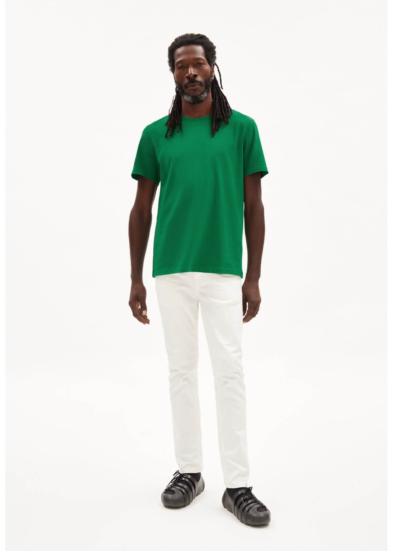Armedangels Armedangels Maarkos Heavyweight T-Shirt Relaxed Fit - Flash Green