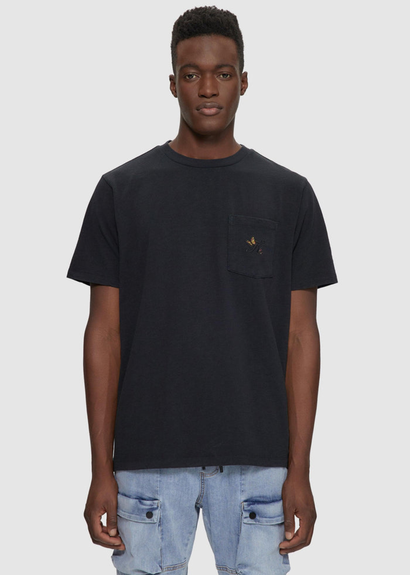 Kuwalla KU Heavyweight Slub Pocket Tee - Black