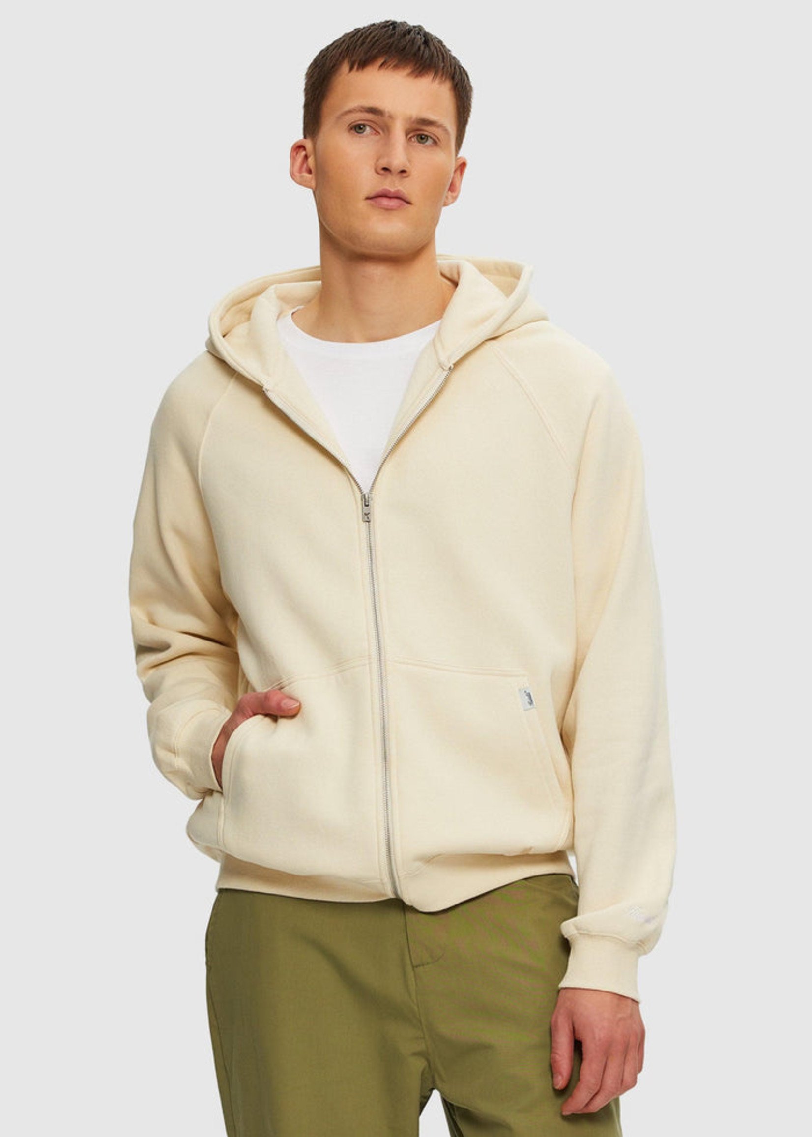 Kuwalla KU Raglan Zip Up Hoodie - Birch