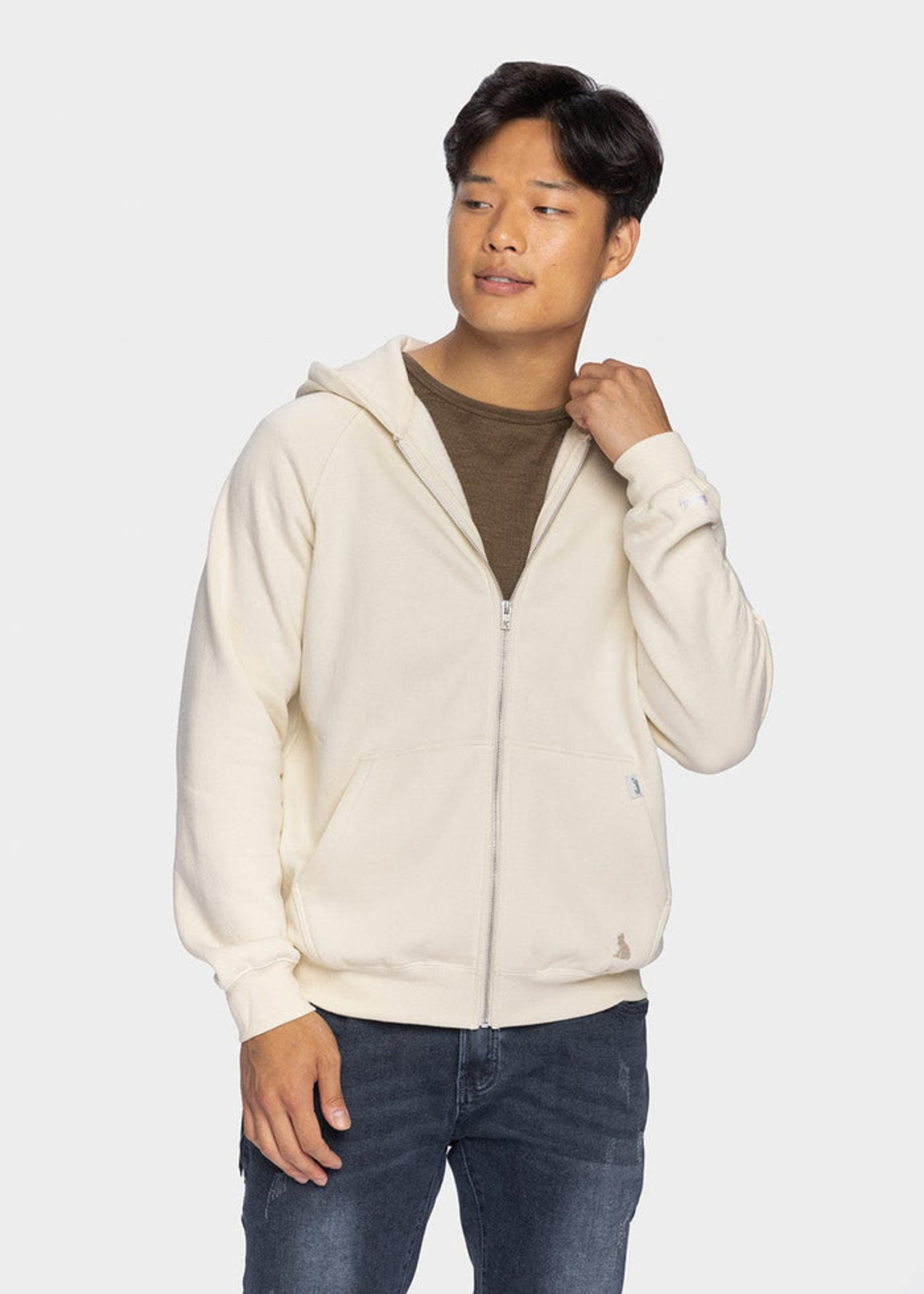 Kuwalla KU Raglan Zip Up Hoodie - Birch