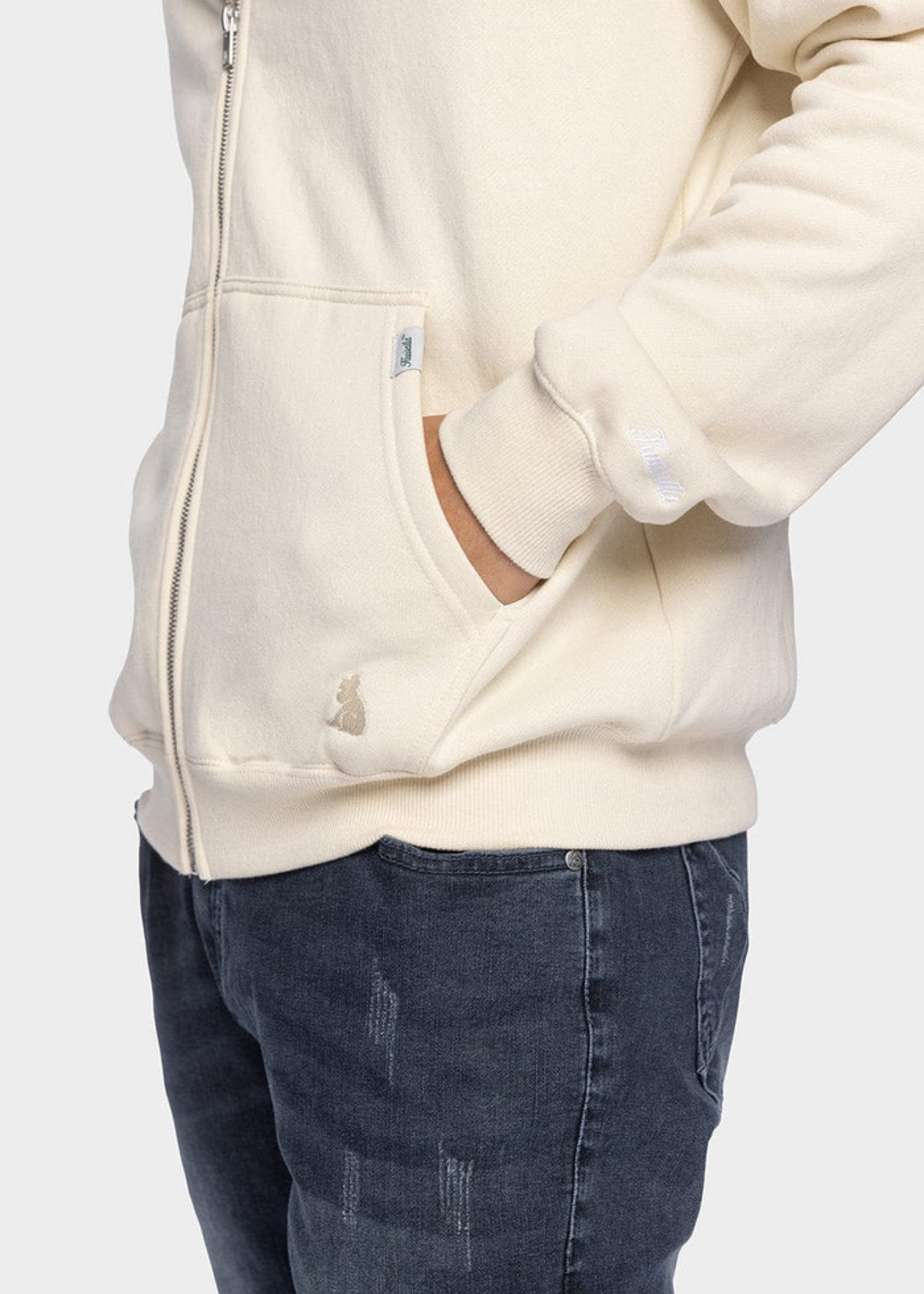 Kuwalla Kuwalla Sweat À Capuche Zippé Raglan - Bouleau
