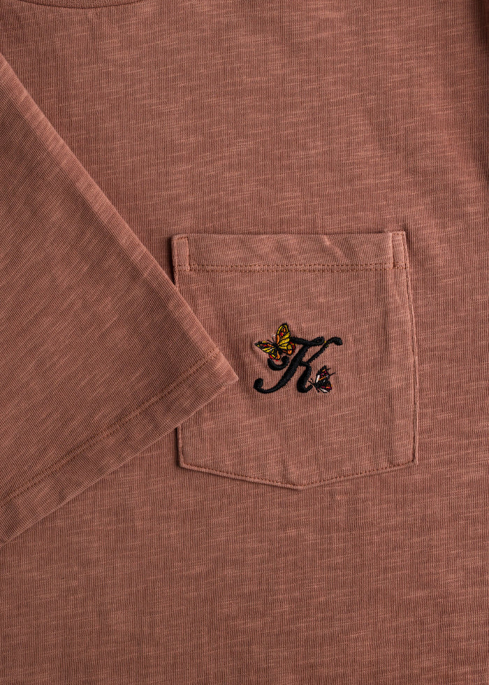 Kuwalla Kuwalla T-Shirt Poche Épais En Tissu Flammé - Burlwood