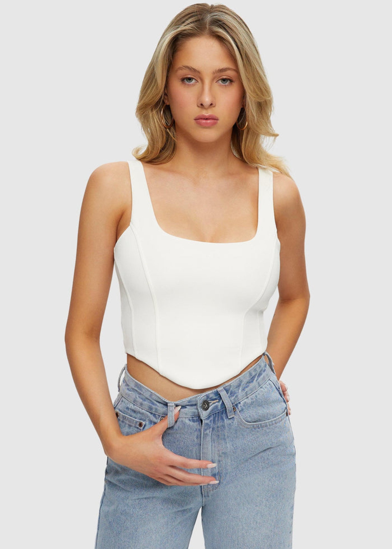 Kuwalla KU Bustier Tank - White