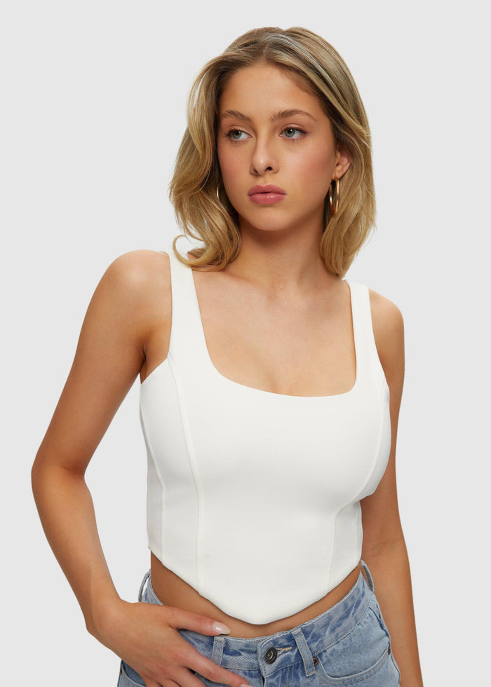 Kuwalla KU Bustier Tank - White