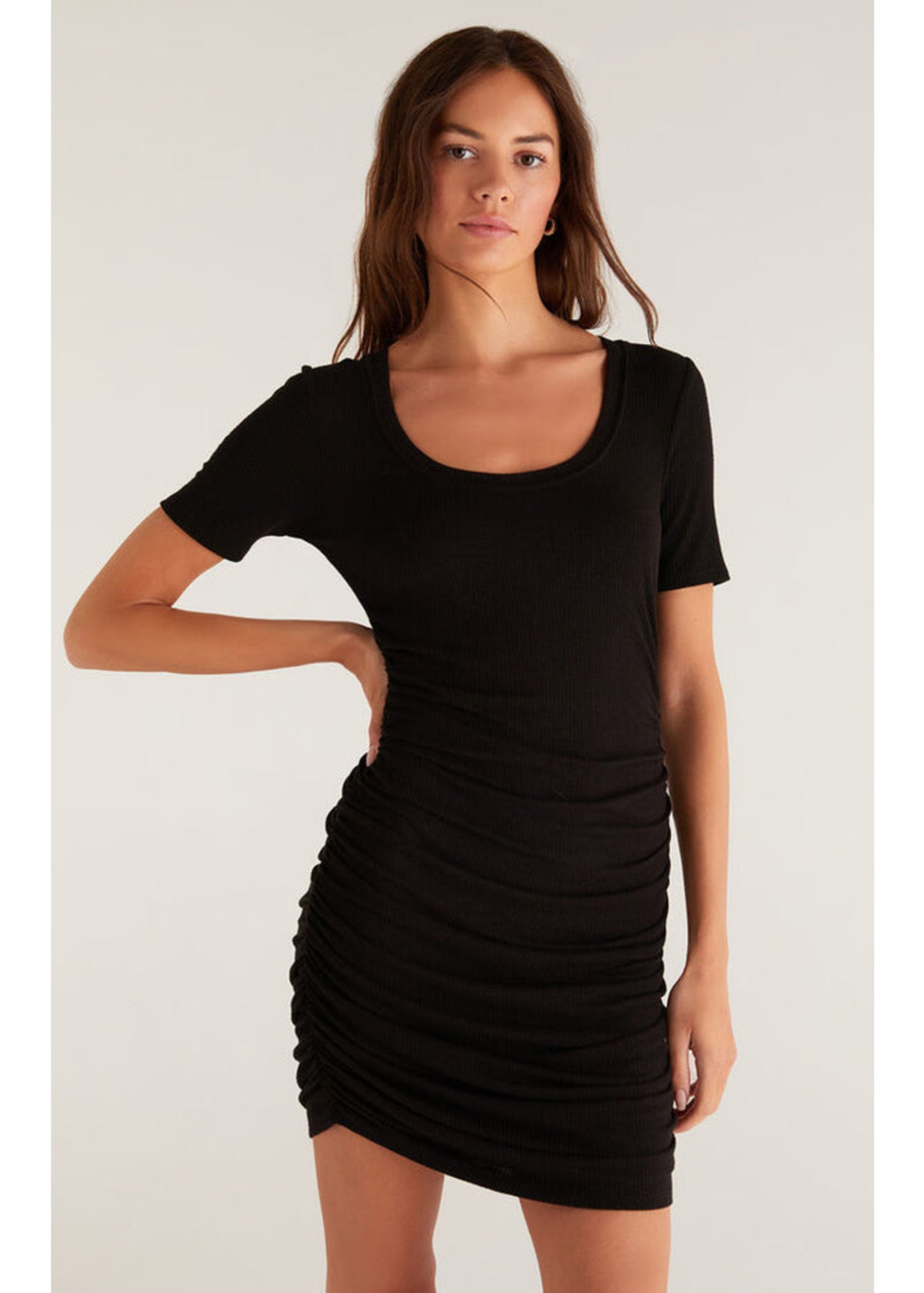 Z-Supply ZS Kalina Rib Mini Dress - Black