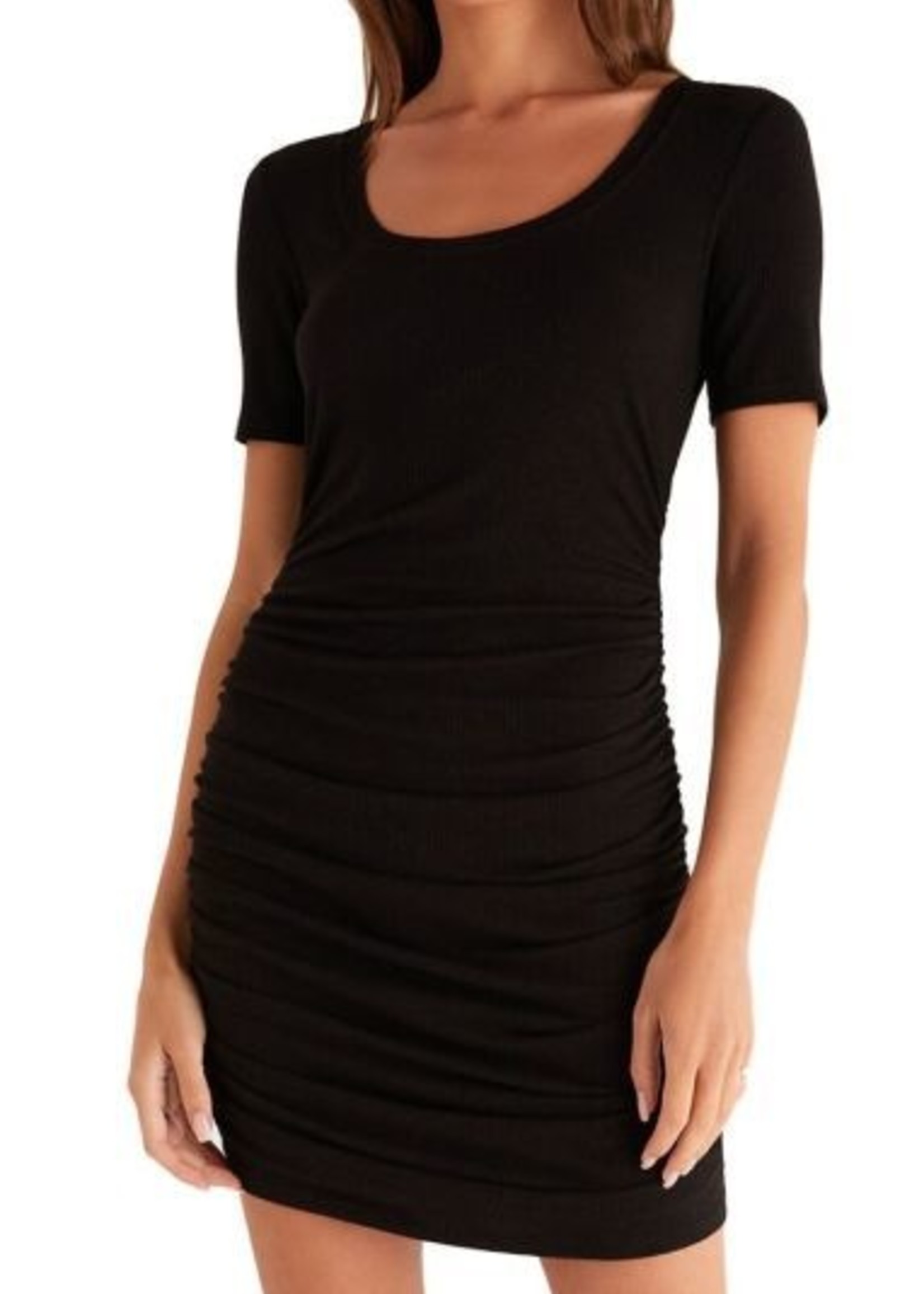 Z-Supply ZS Kalina Rib Mini Dress - Black