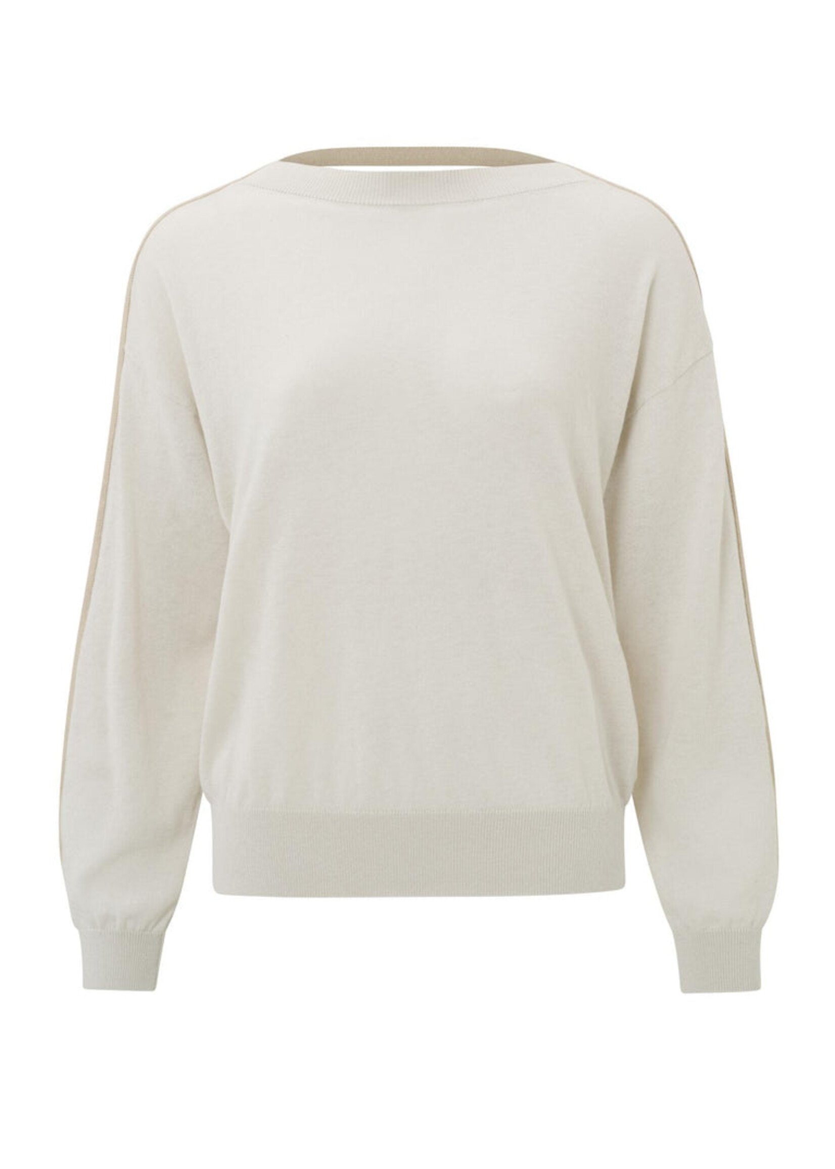 Yaya Women YY Open Back Sweater w/ Contrast