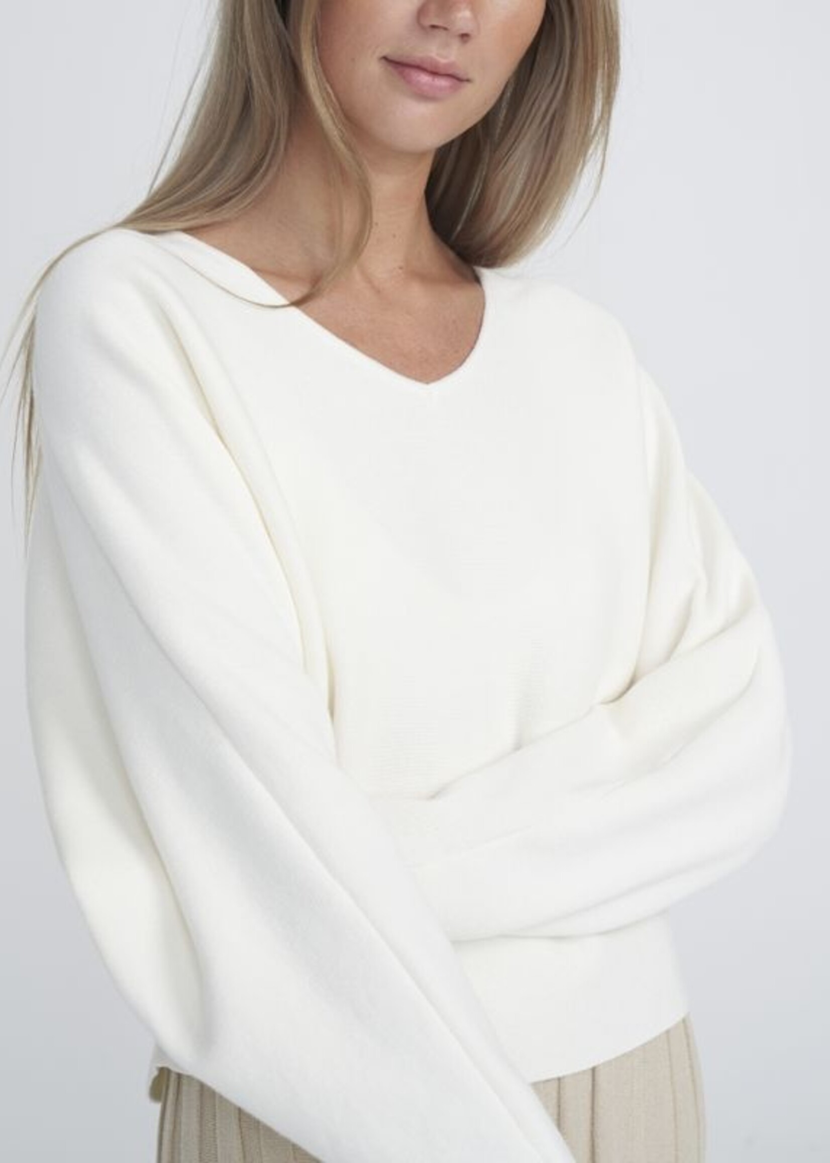 Holebrook HB Barbro V-Neck - Off White