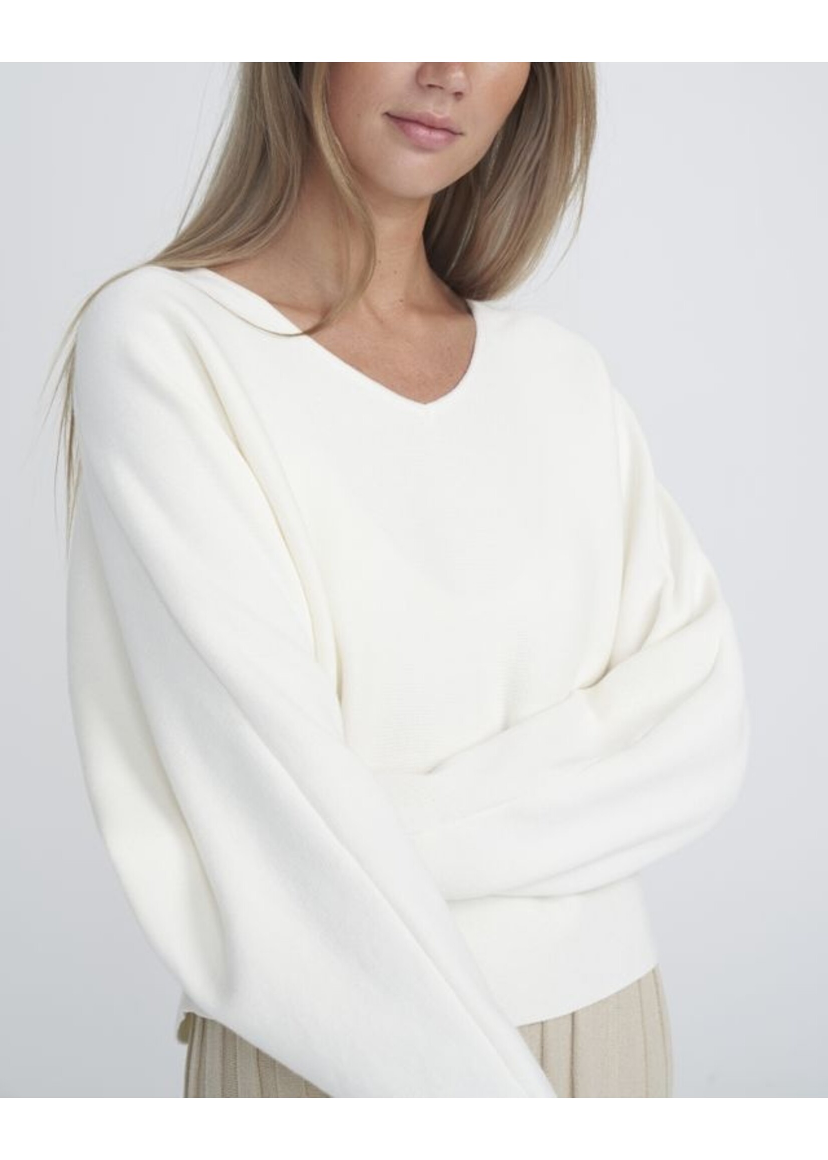 Holebrook HB Barbro V-Neck - Off White