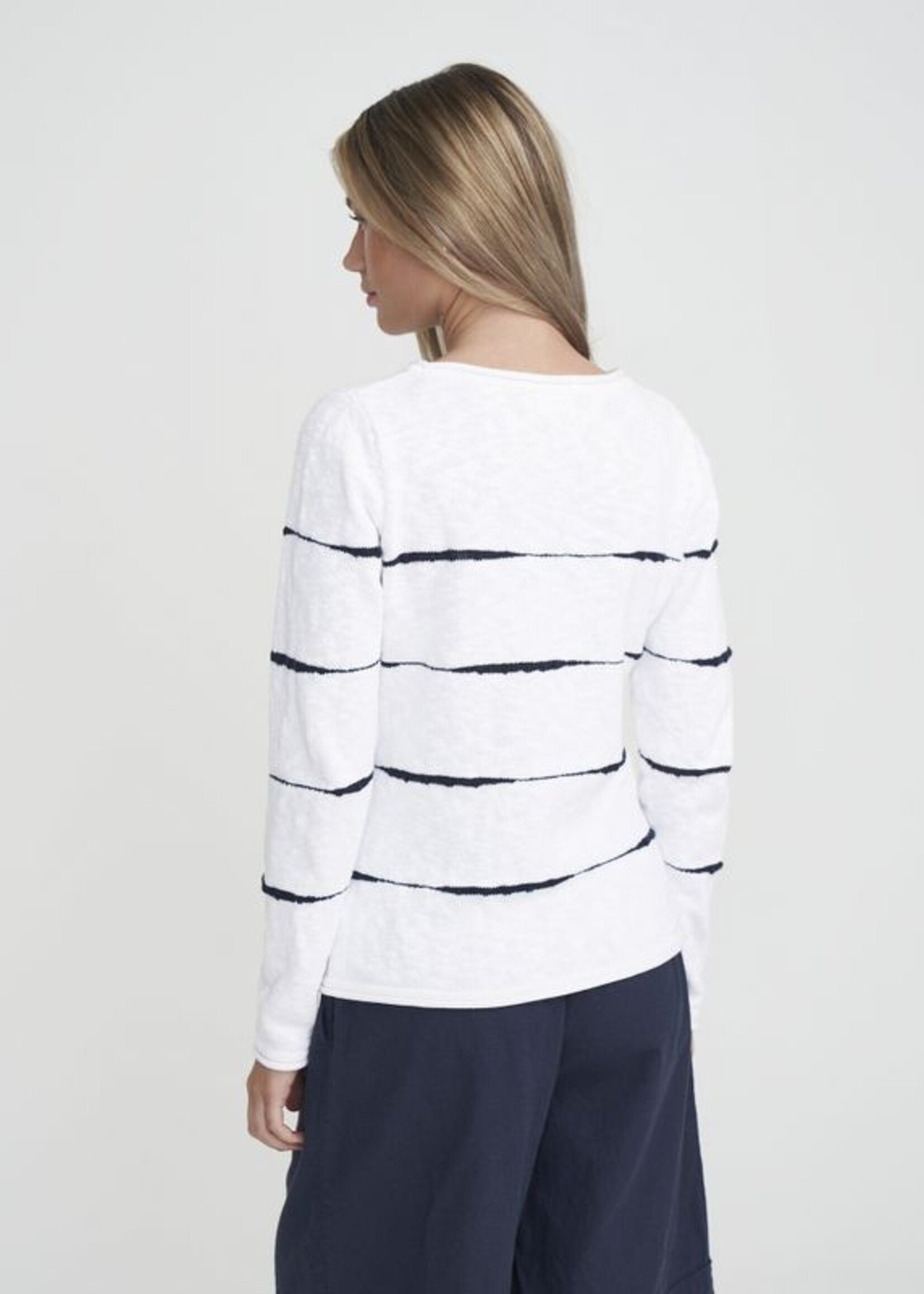 Holebrook HB Hjordis Boatneck - White Navy