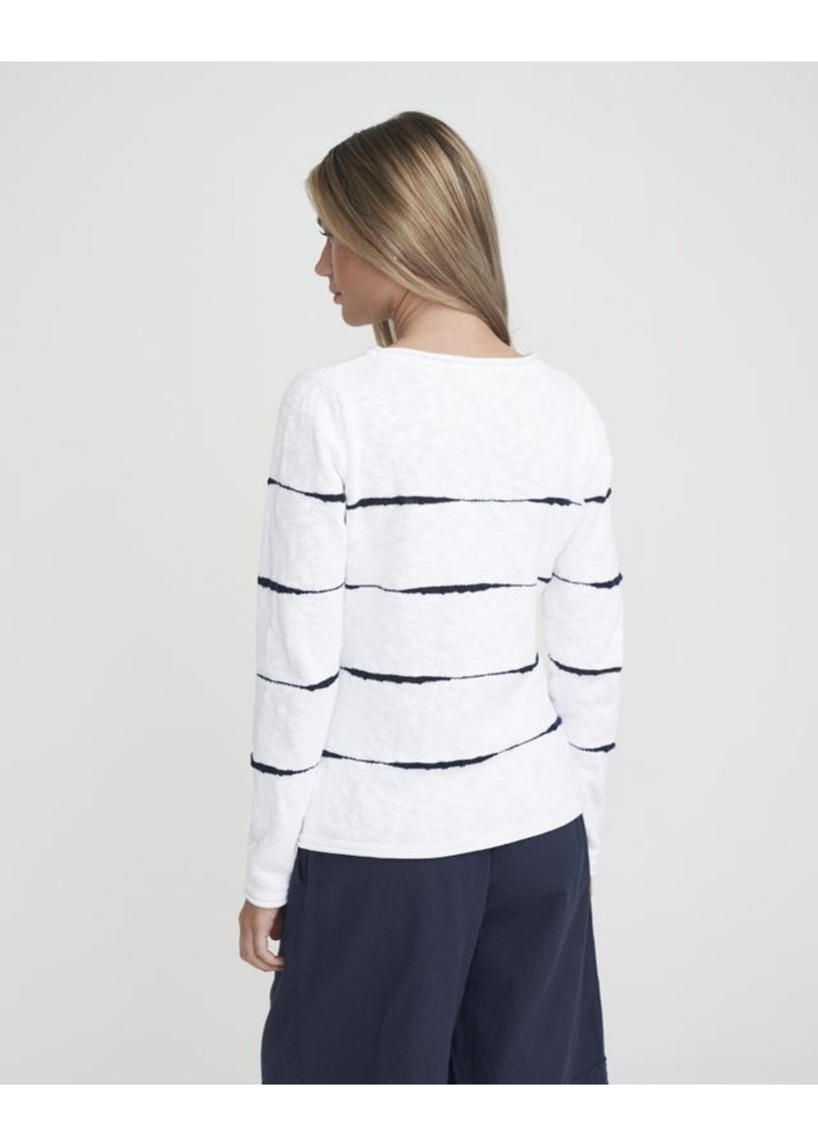 Holebrook HB Hjordis Boatneck - White Navy