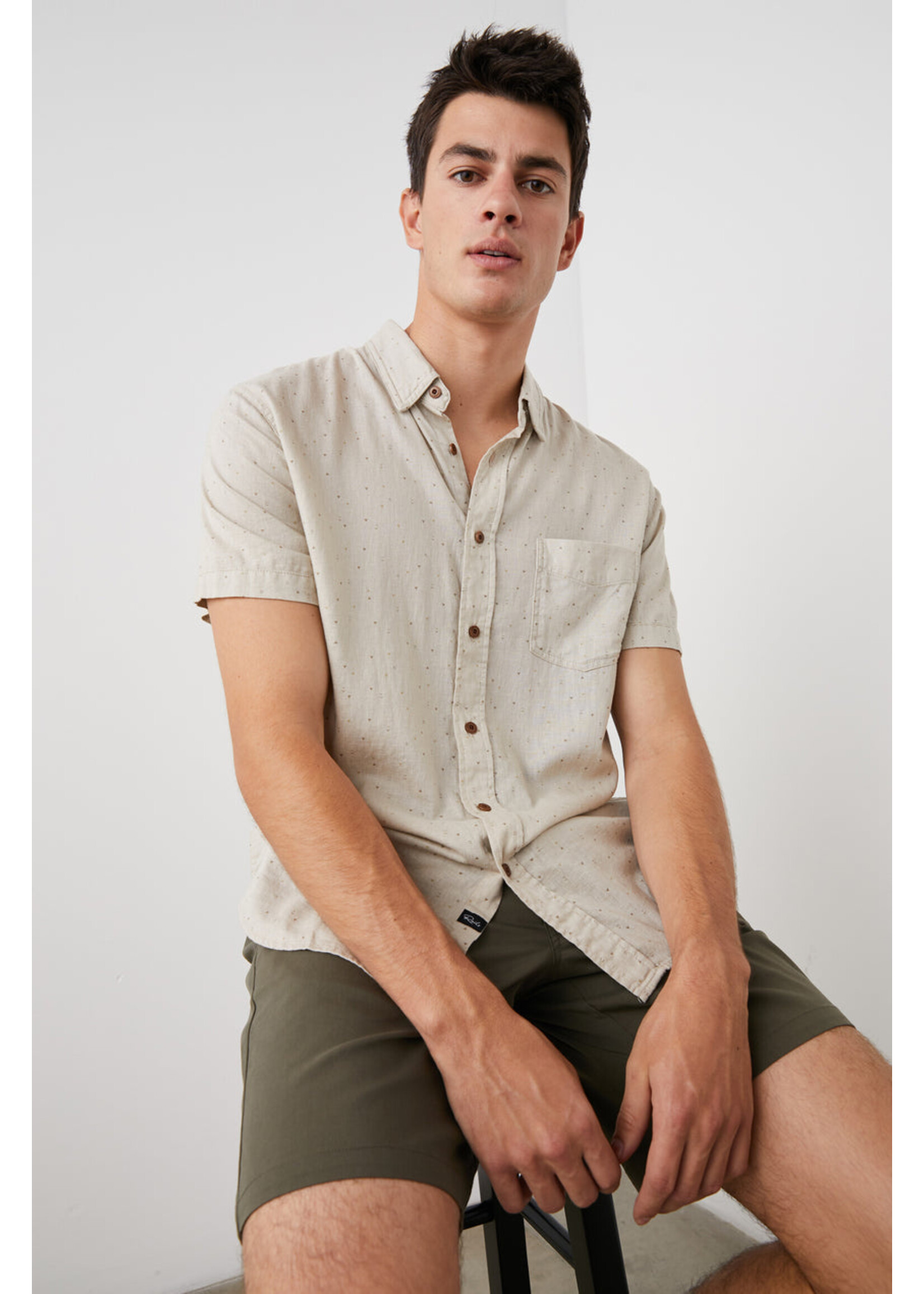 Rails Rails Carson Shirt - Triangle Geo Retro Paper