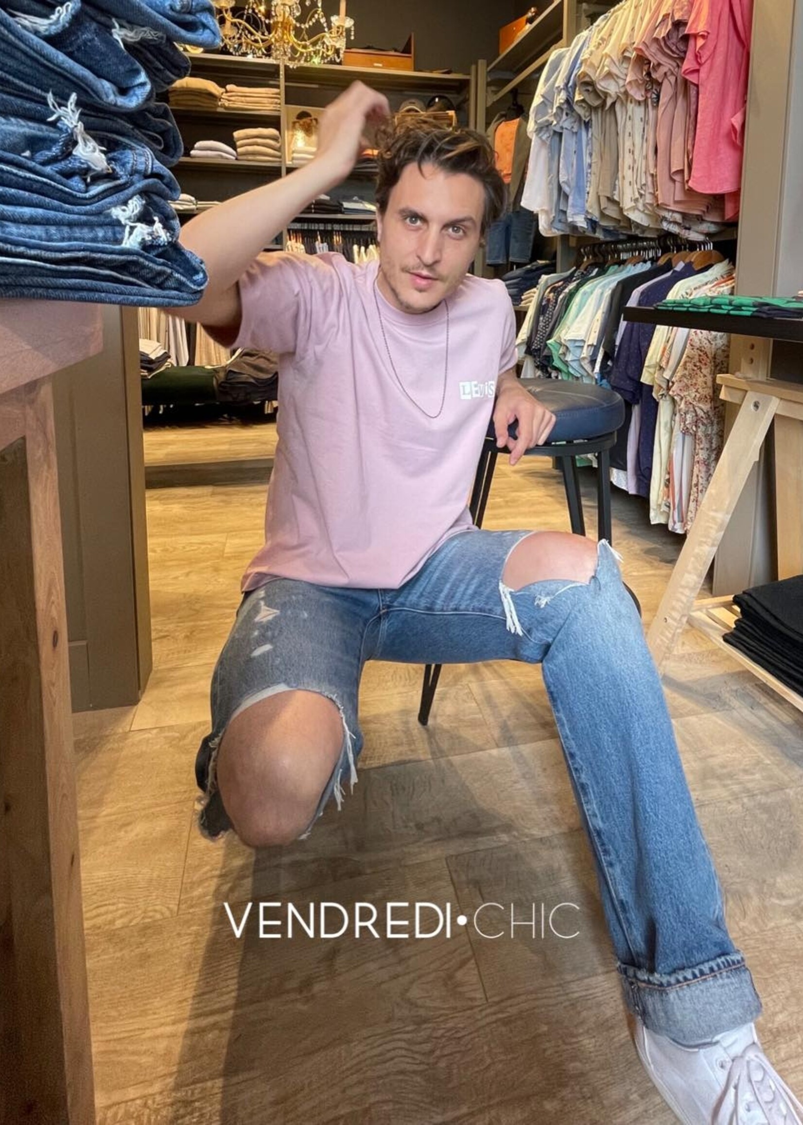 Levi's LE 501 '93 Distress Straight Leg