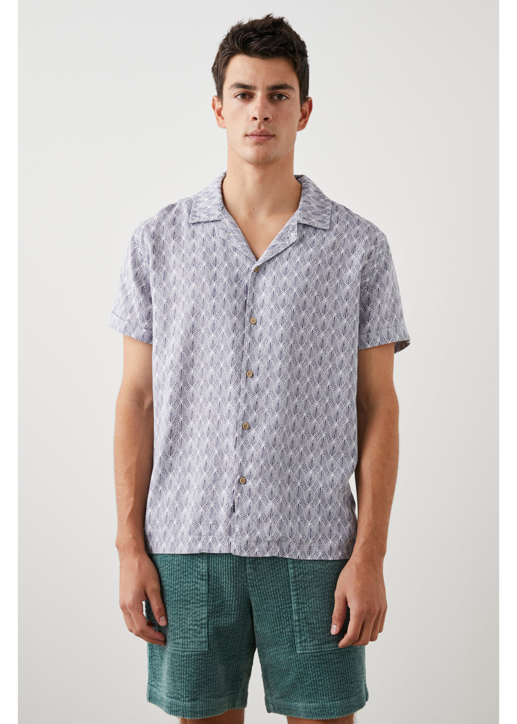 Rails Rails Lanai Shirt - Tin Tamp Seatia White