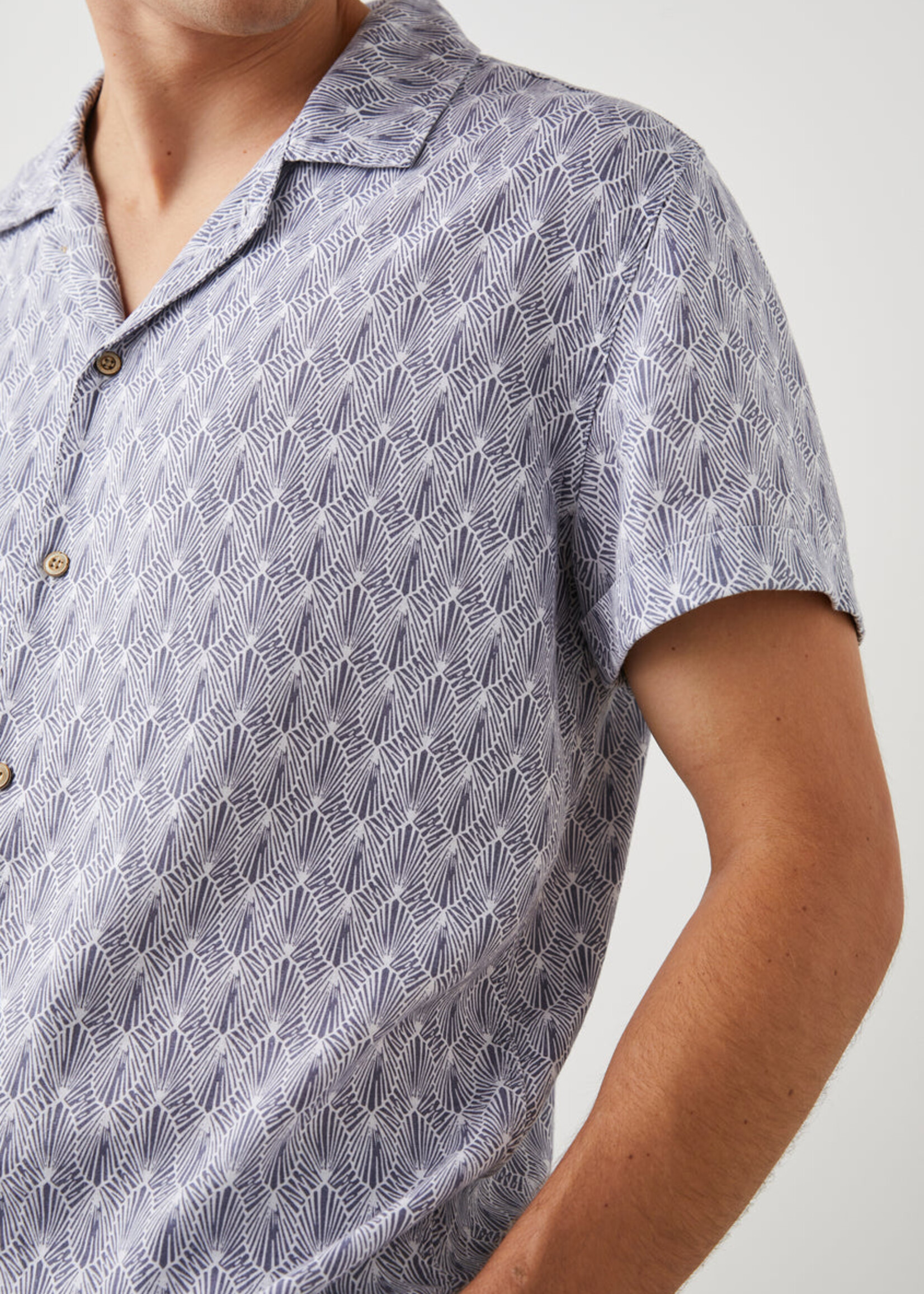 Rails Rails Lanai Shirt - Tin Tamp Seatia White