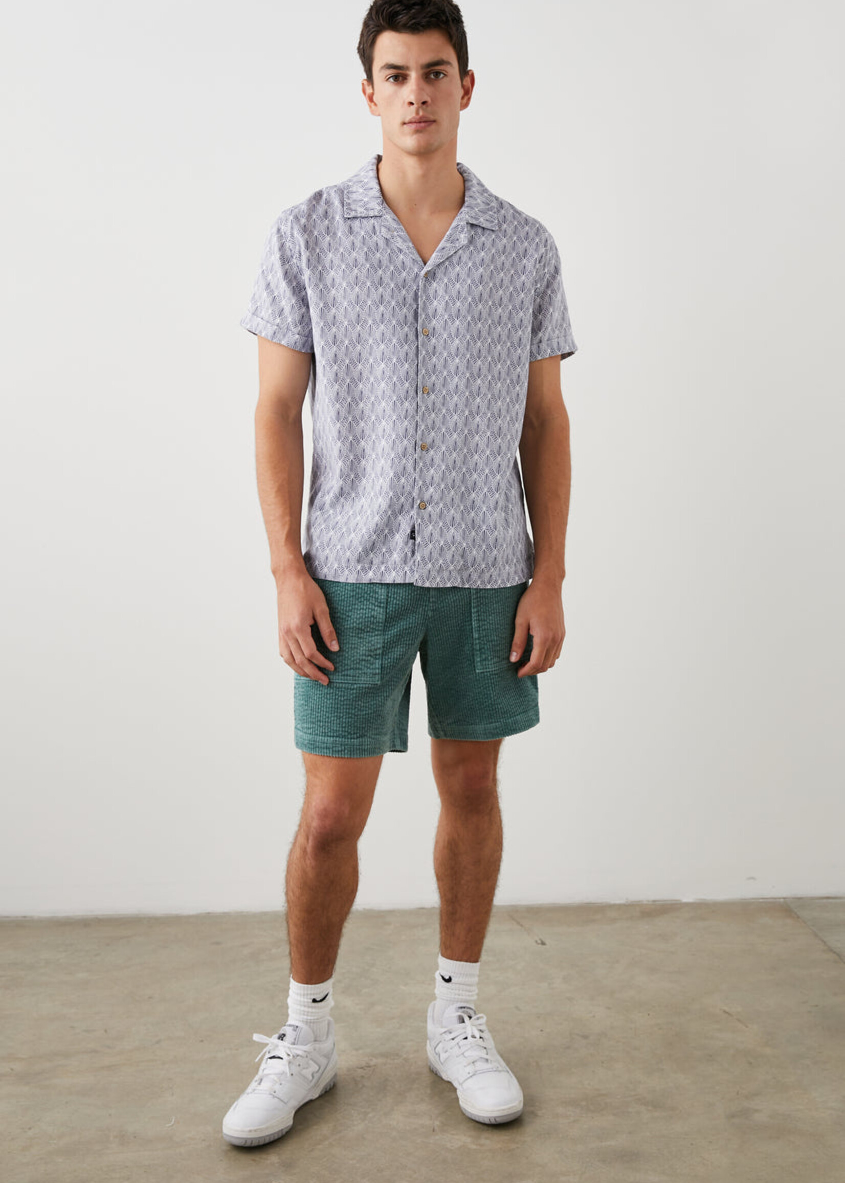 Rails Rails Lanai Shirt - Tin Tamp Seatia White