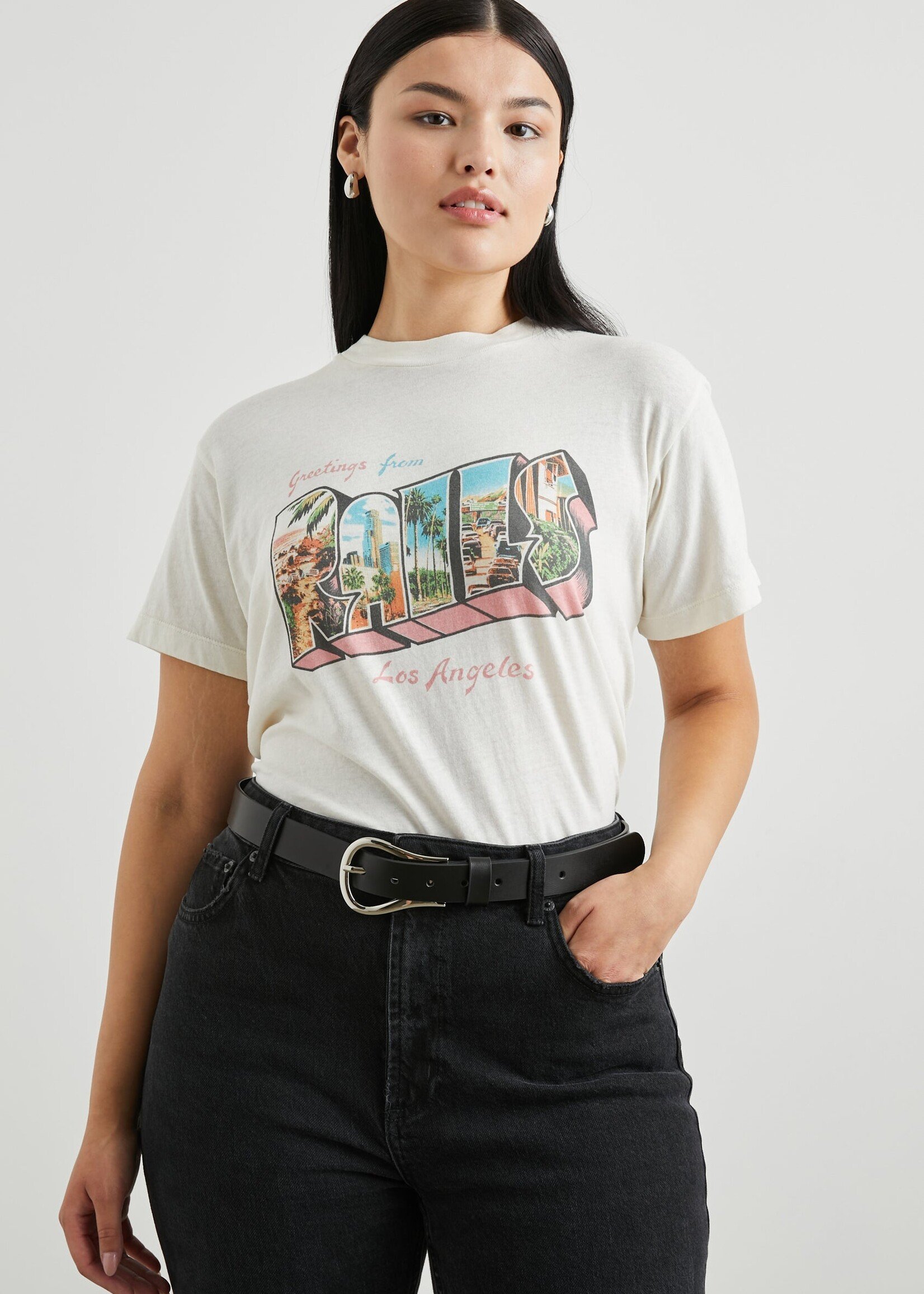 Rails Boyfriend Tee - Rails La Postcard