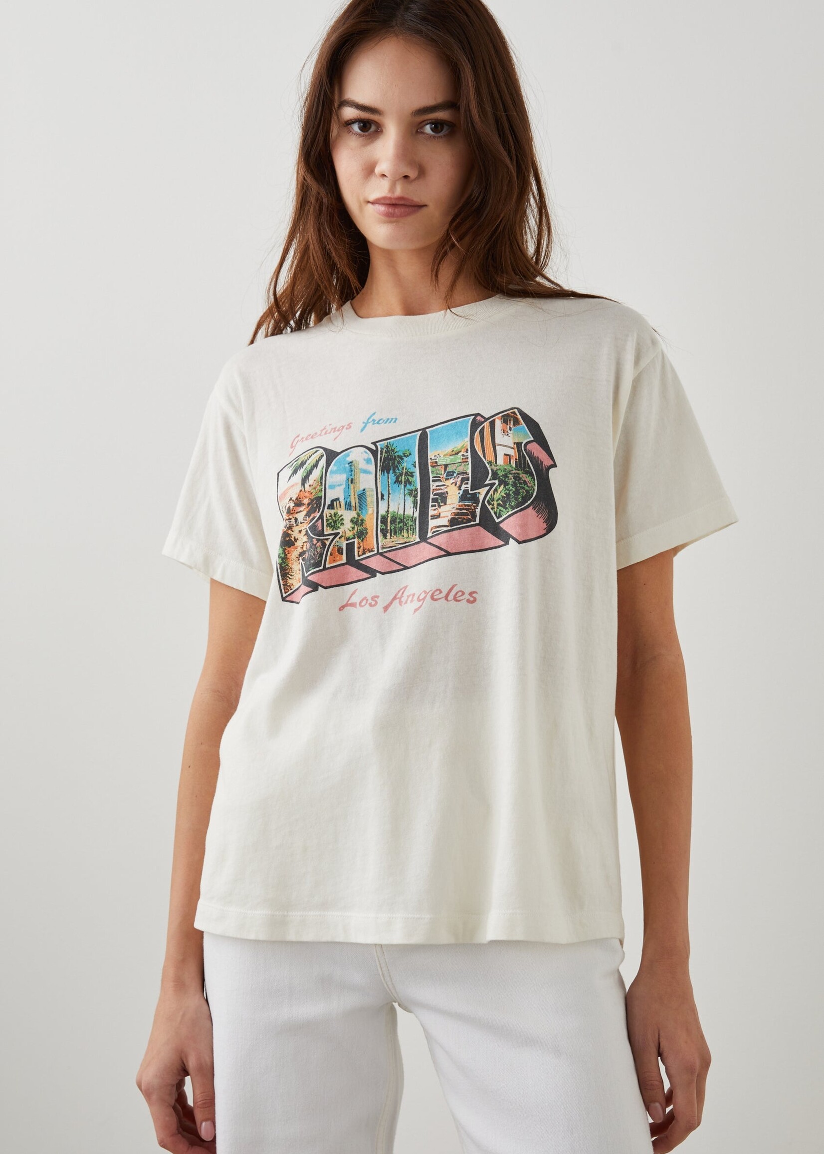 Rails Boyfriend Tee - Rails La Postcard