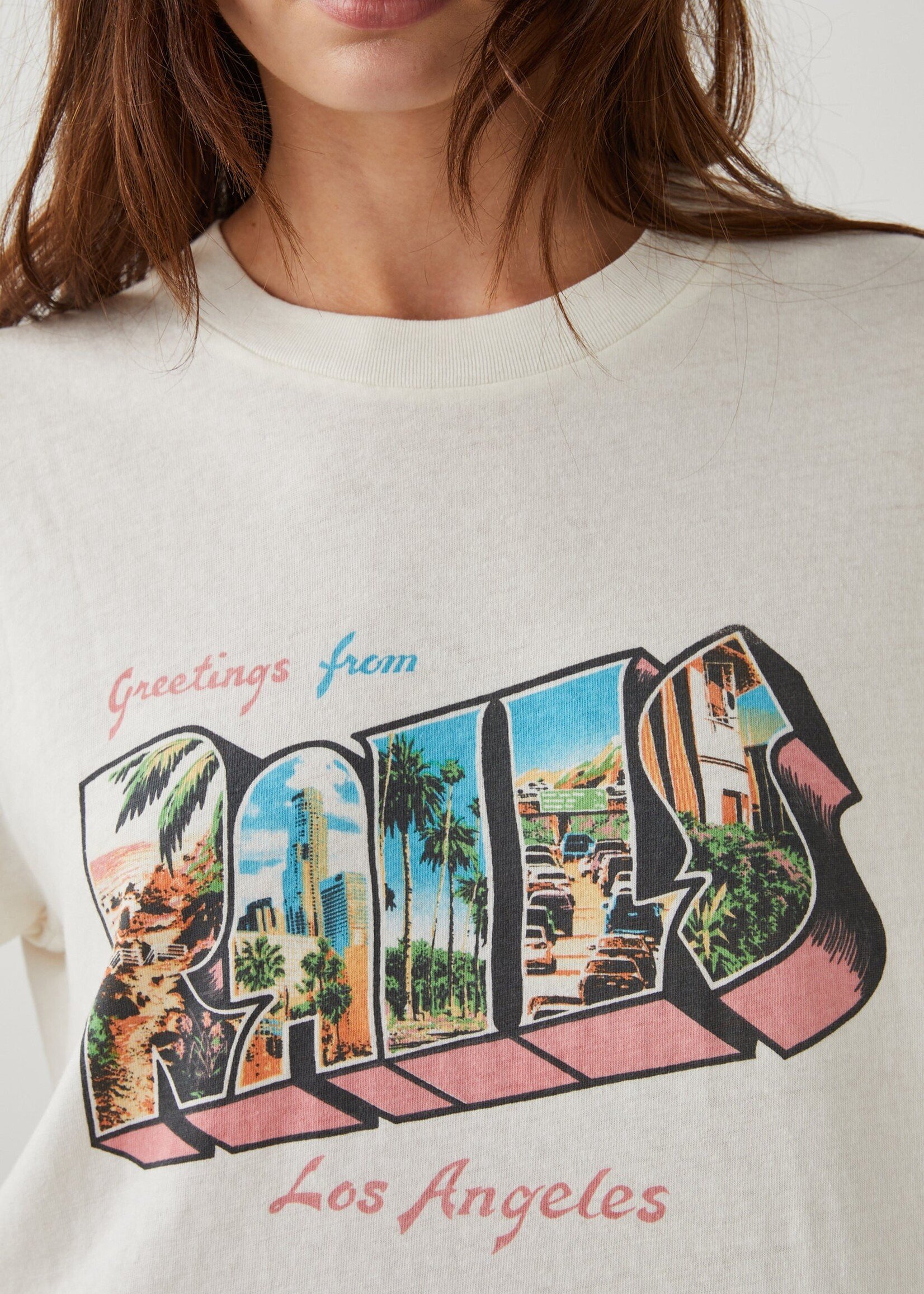 Rails Boyfriend Tee - Rails La Postcard