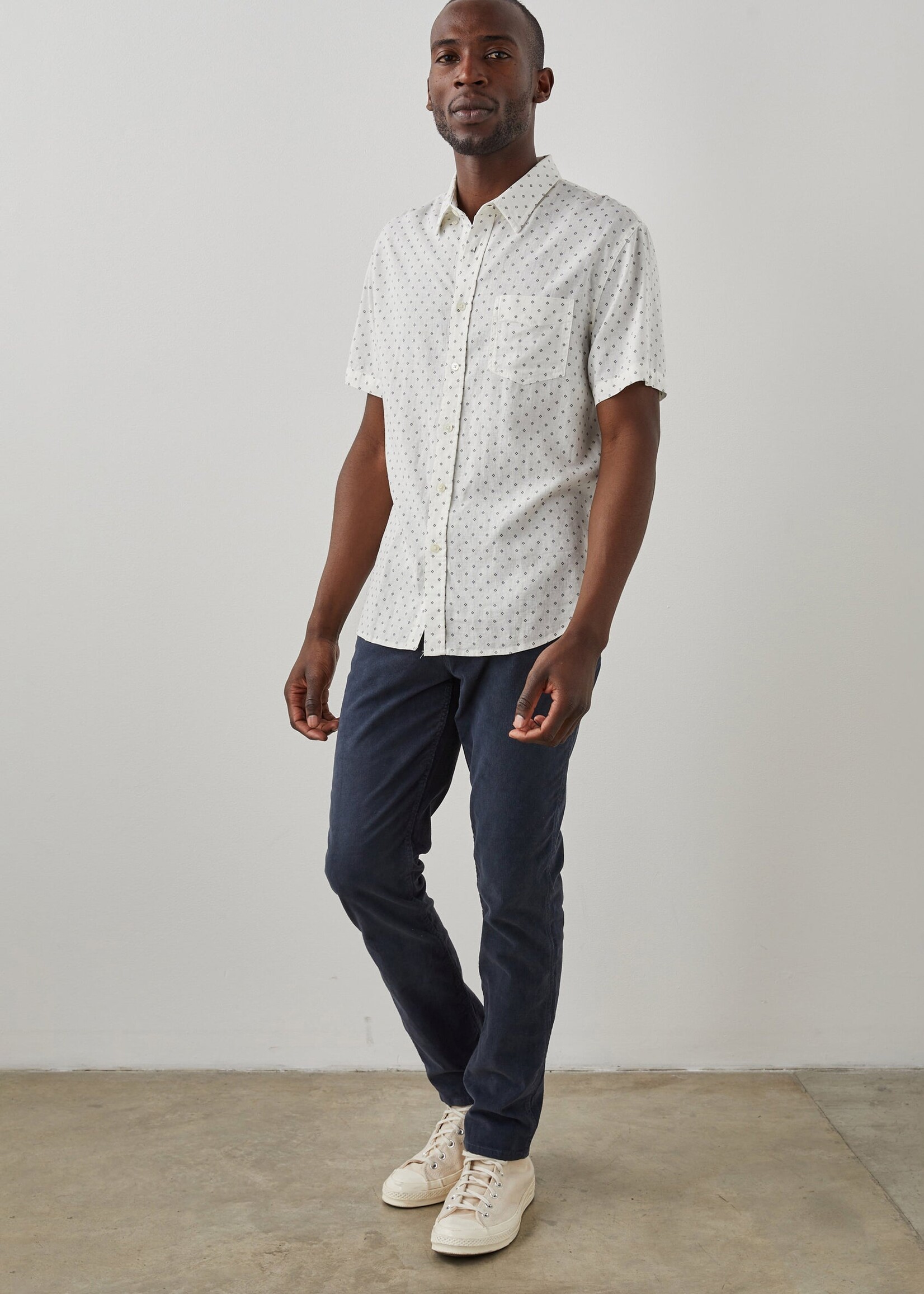 Rails Rails Carson Shirt - Diamond Print Black