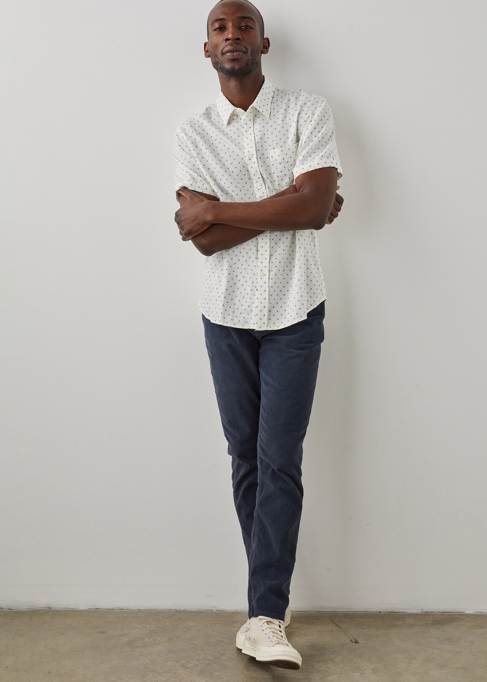 Rails Rails Carson Shirt - Diamond Print Black