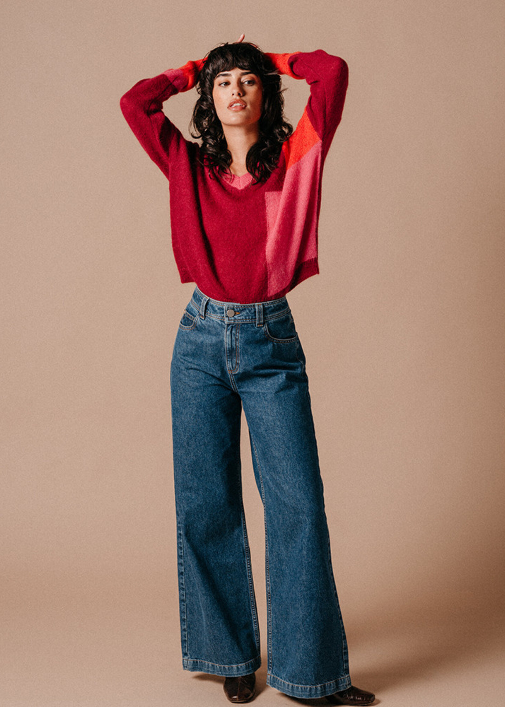 Grace and Mila Grace & Mila Lac Top - Pivoine