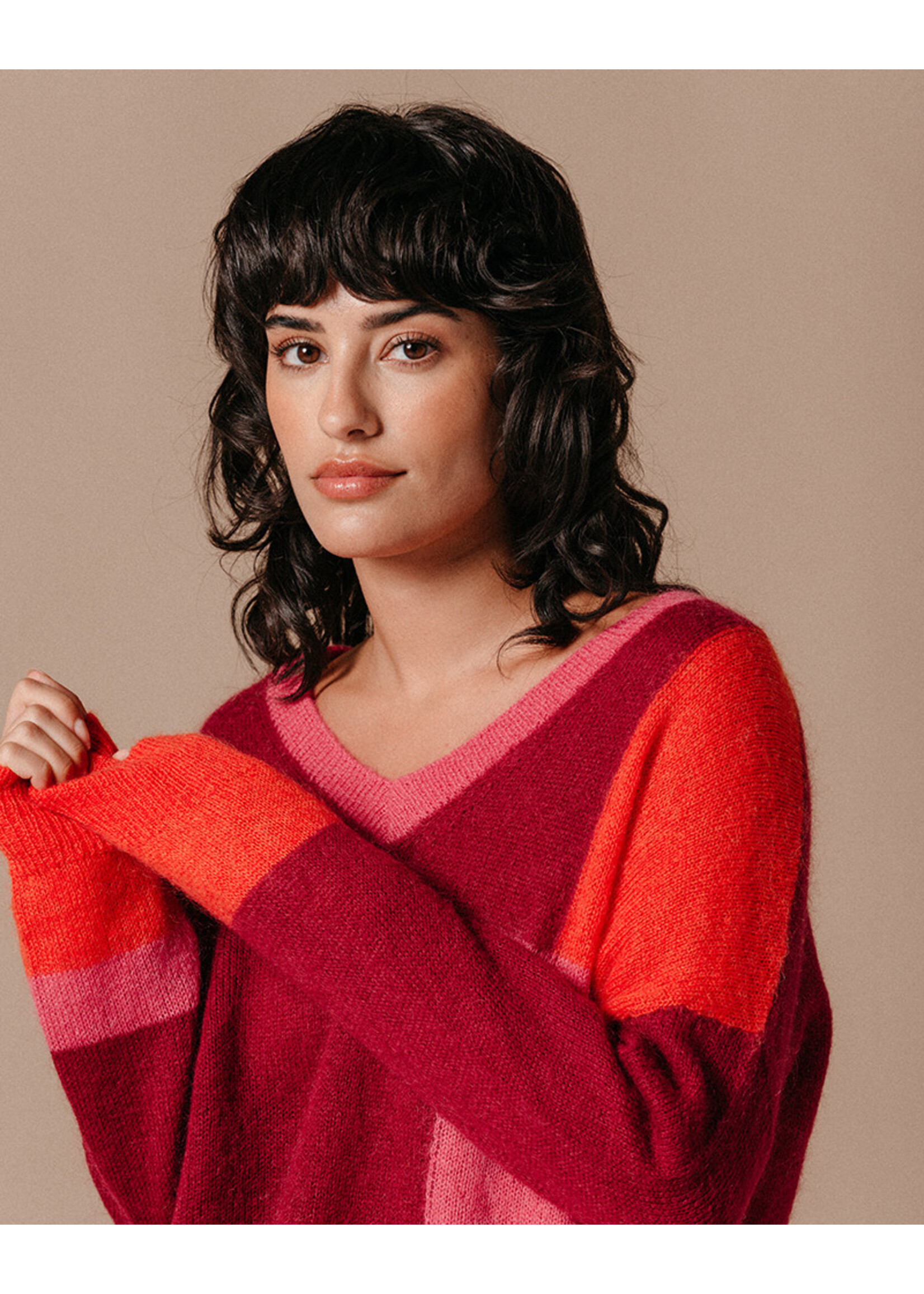 Grace and Mila Grace & Mila Lac Top - Pivoine