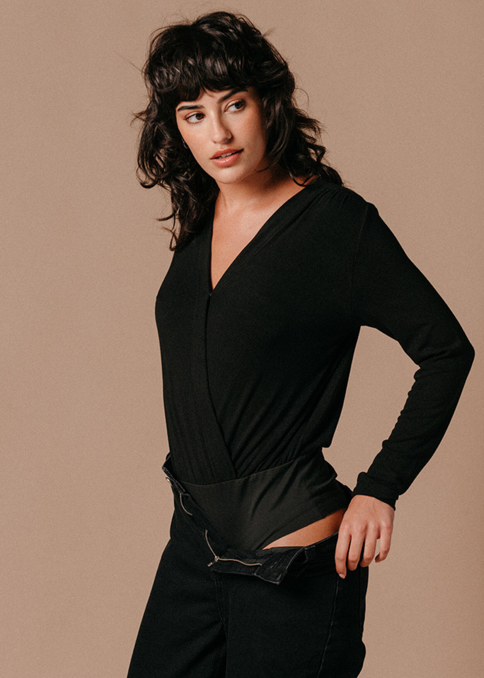 Grace and Mila Grace & Mila Lilirose Bodysuit - Black