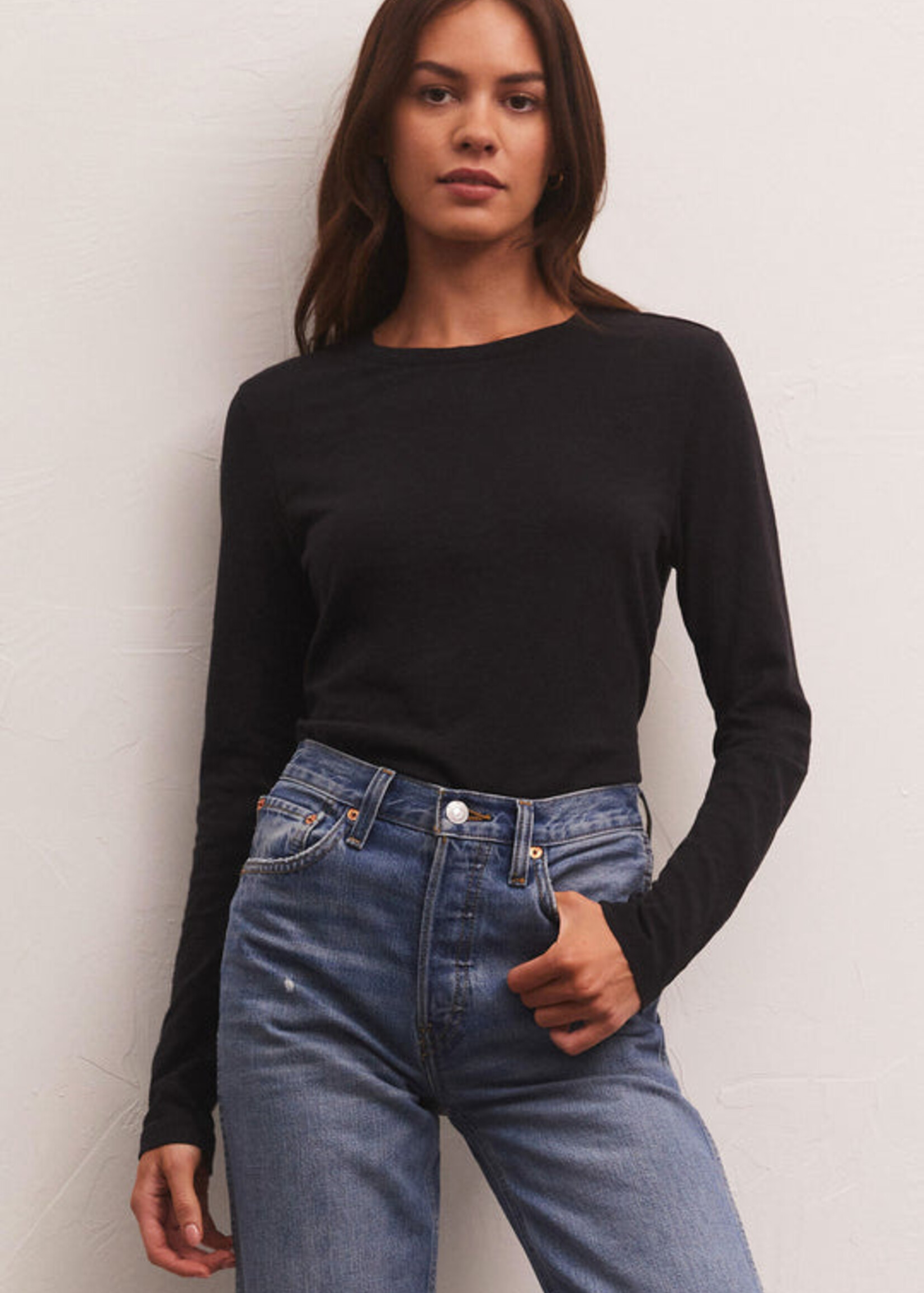 Z-Supply Z-Supply Chandail Slub Moderne - Noir