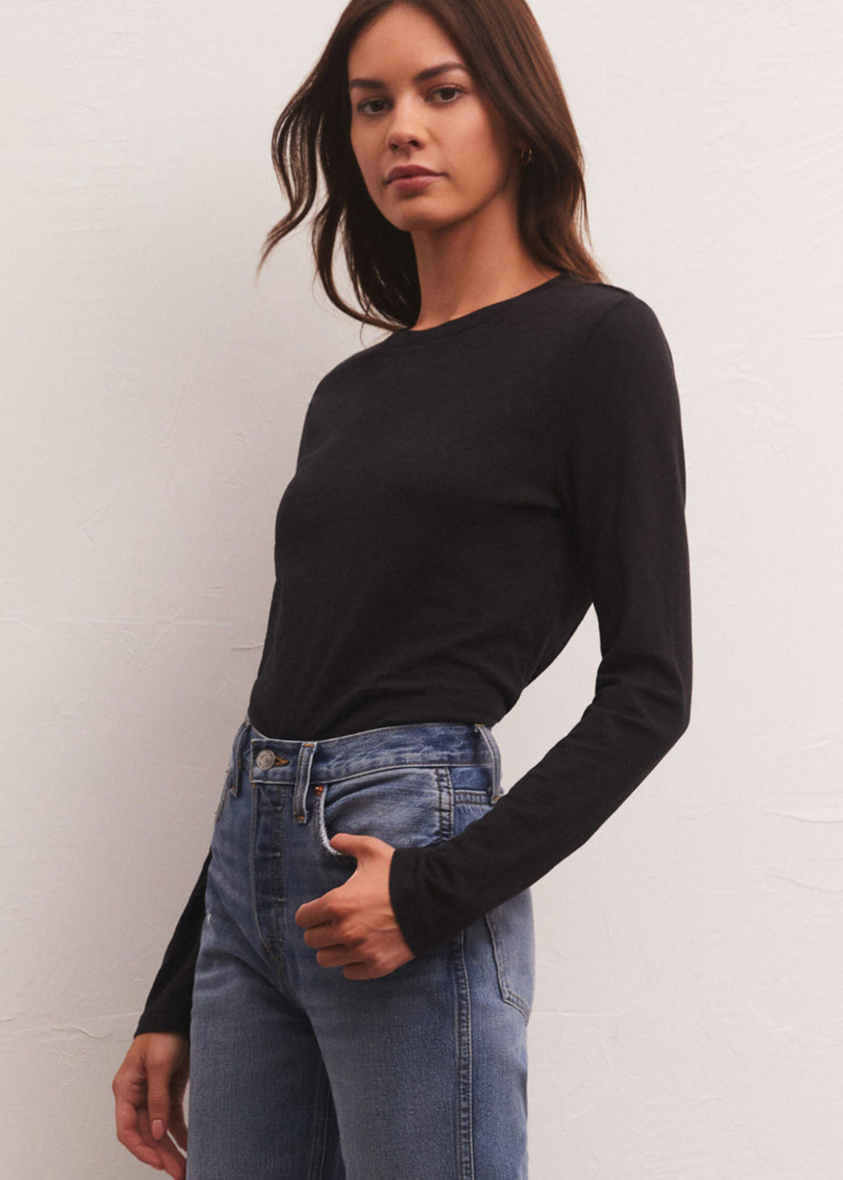 Z-Supply Z-Supply Chandail Slub Moderne - Noir