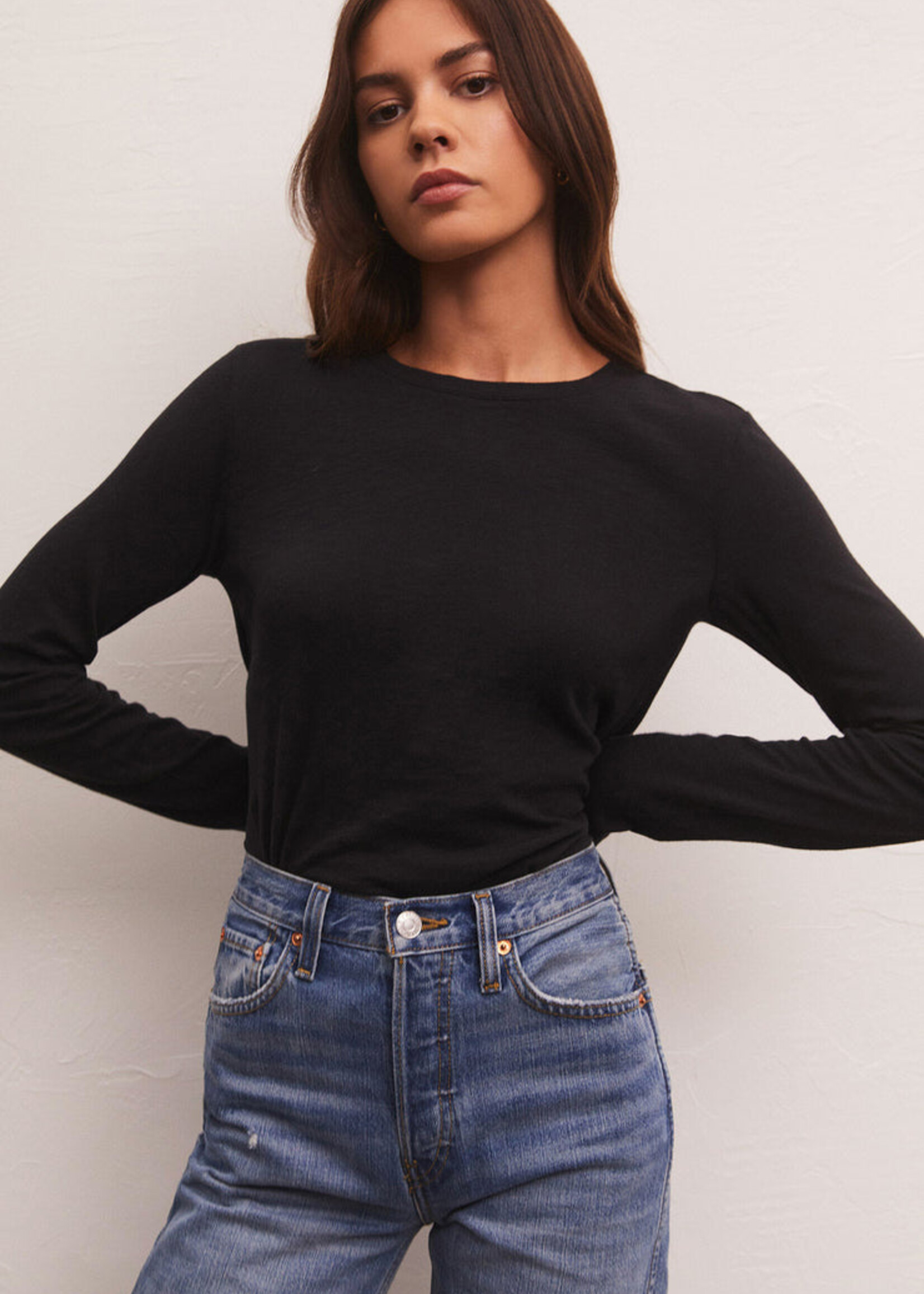 Z-Supply Z-Supply Chandail Slub Moderne - Noir