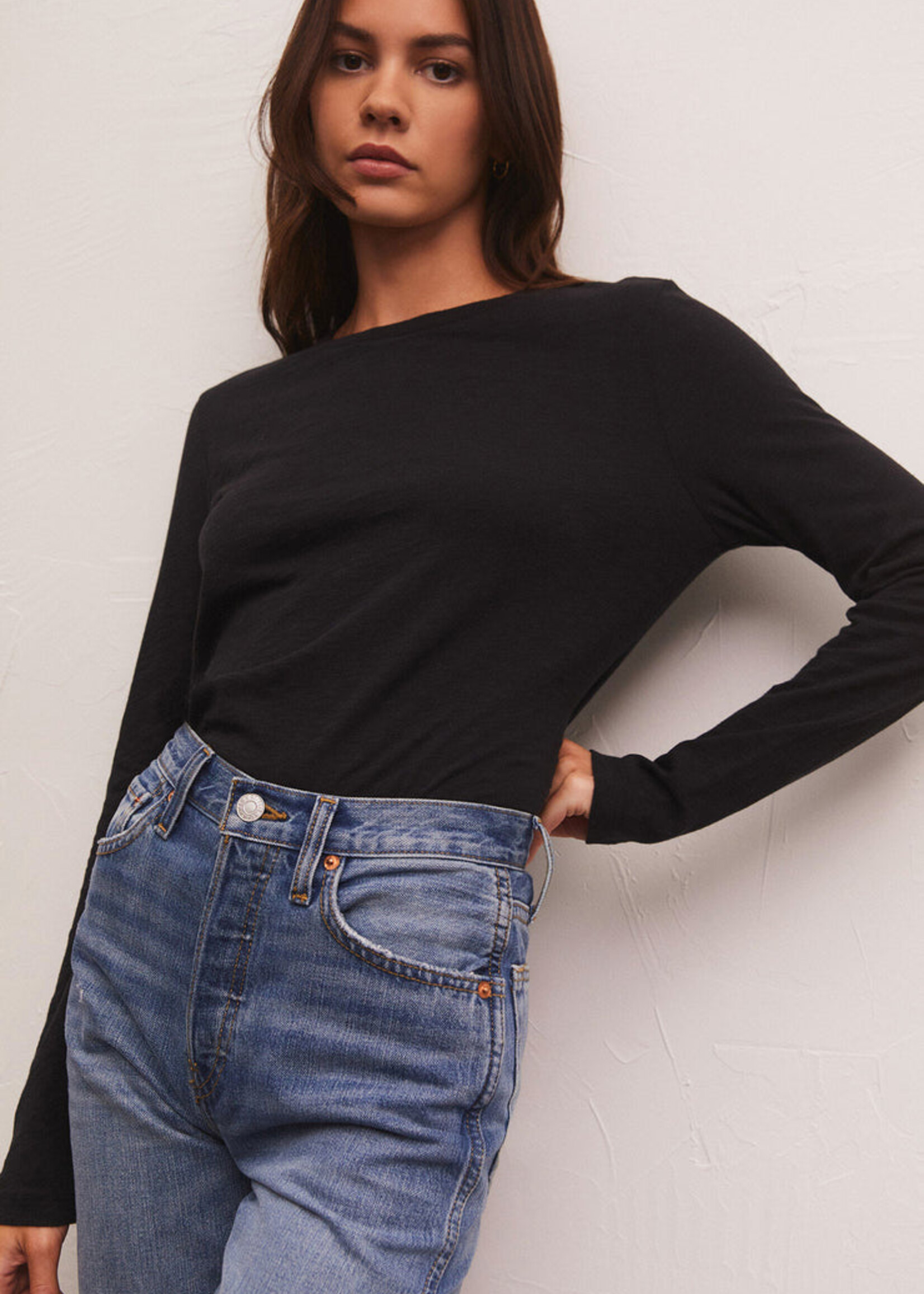 Z-Supply Z-Supply Chandail Slub Moderne - Noir