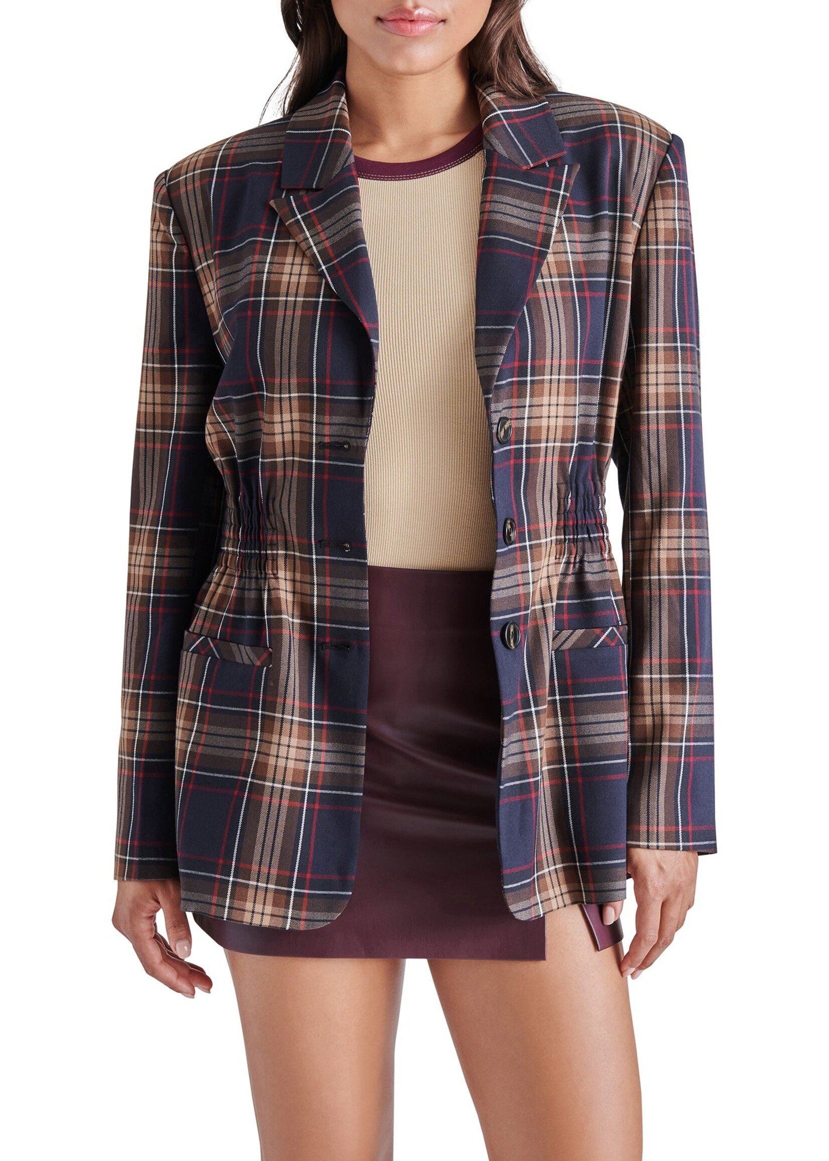 Steve Madden Frida Plaid Jacket Steve Madden