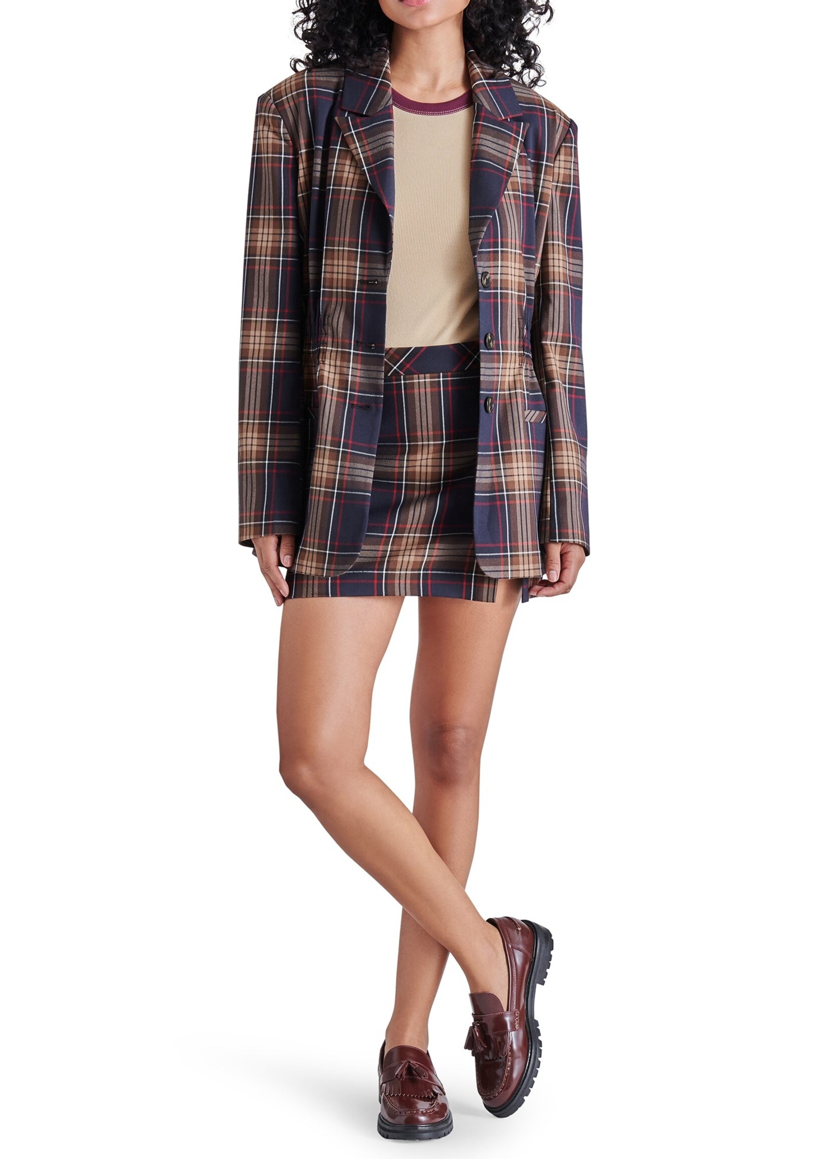 Steve Madden Frida Plaid Jacket Steve Madden