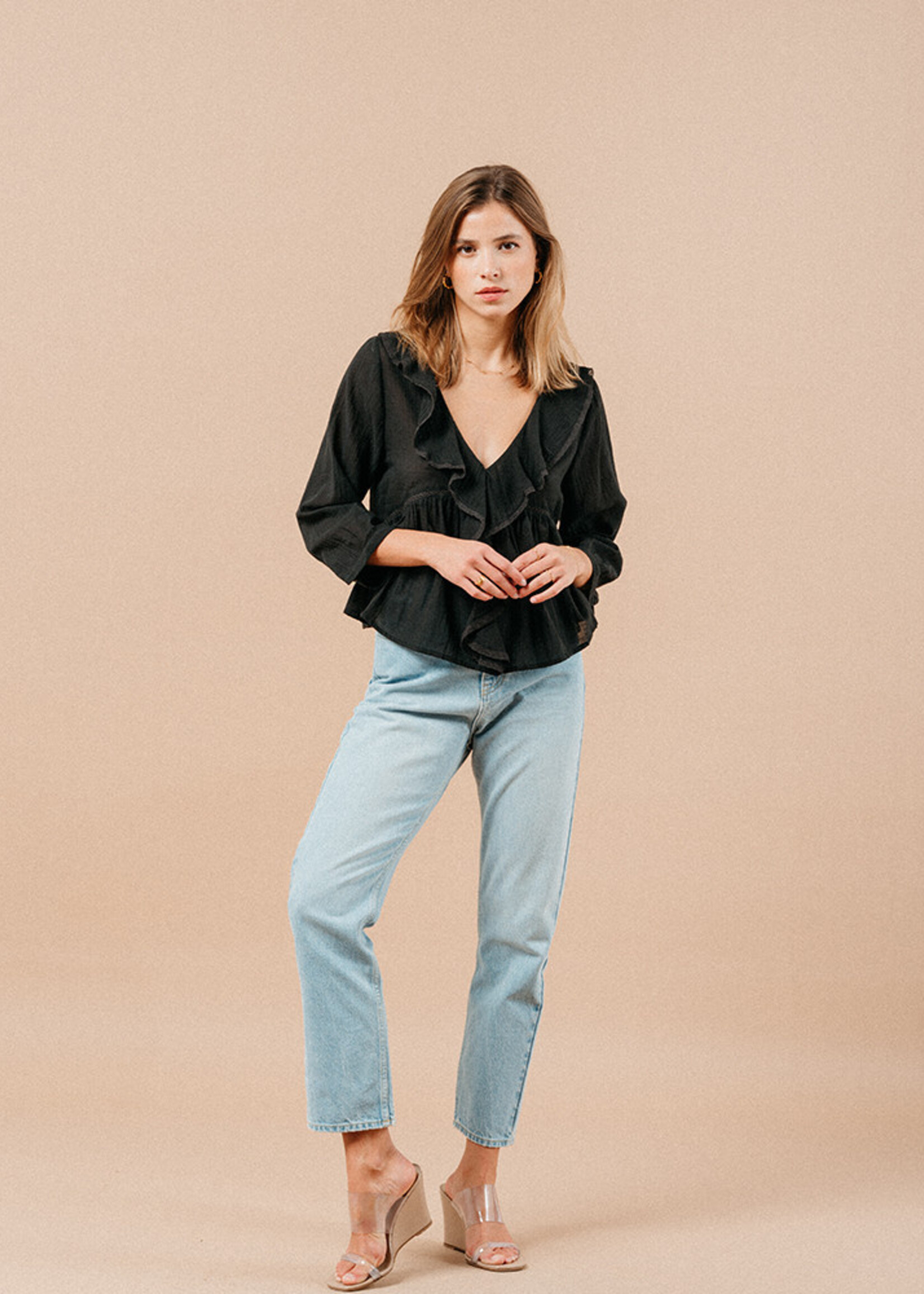 Grace and Mila Grace & Mila Memory Blouse - Black